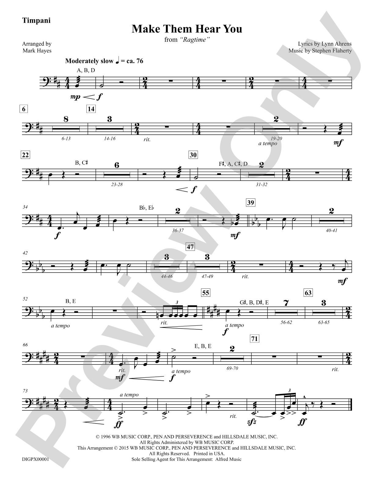 Make Them Hear You: Timpani: Choral Octavo Digital SoundPax