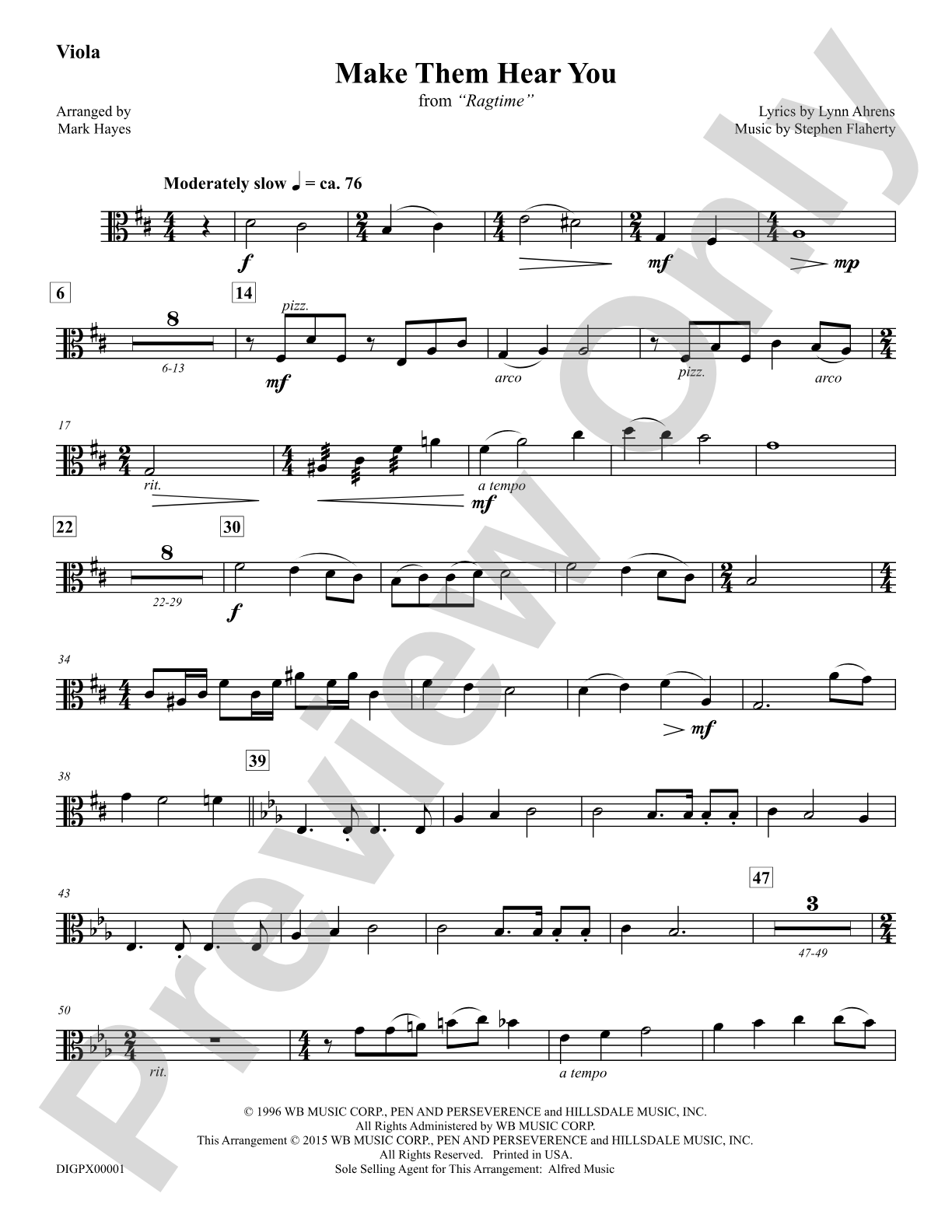 Make Them Hear You: Viola: Choral Octavo Digital SoundPax