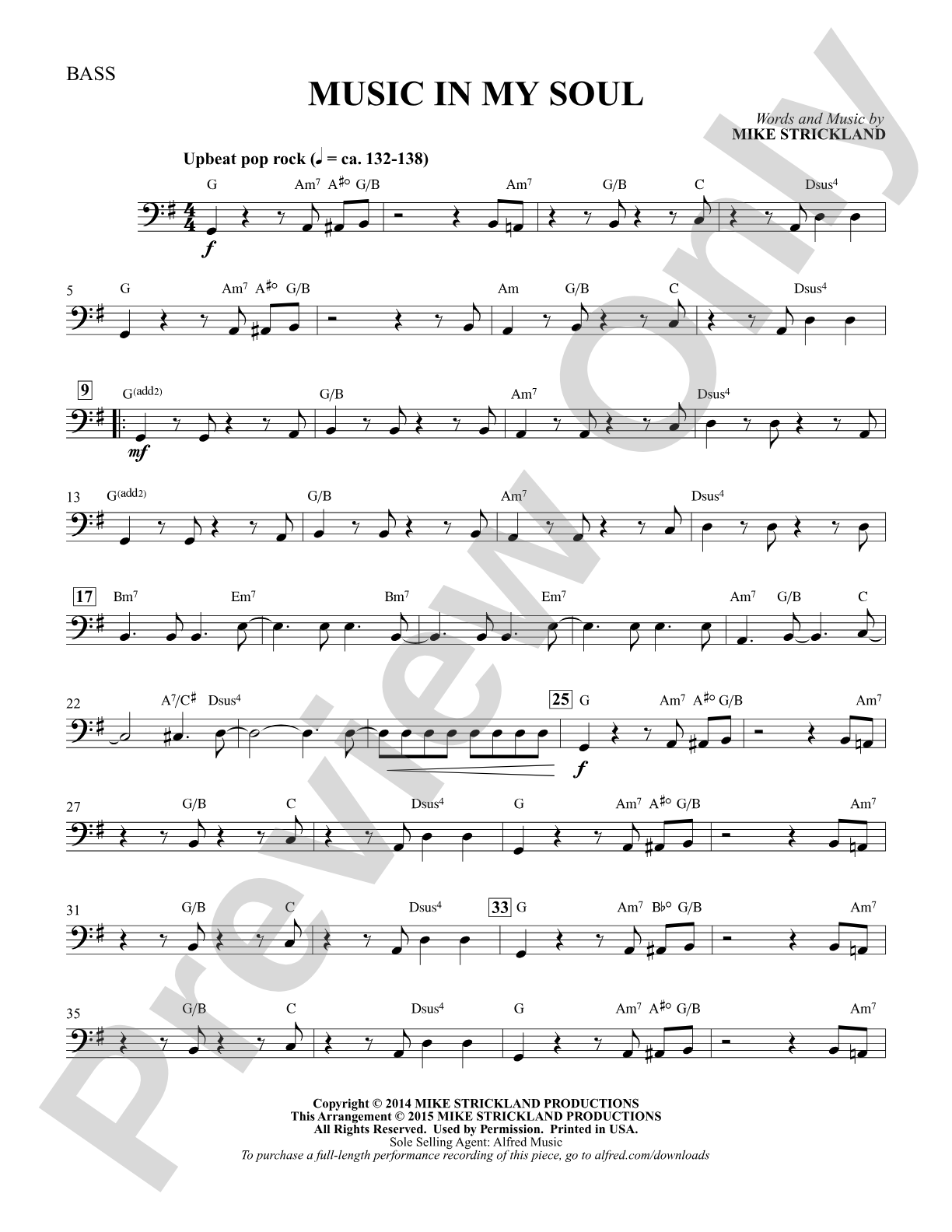 Music In My Soul: Bass: Choral Octavo Digital SoundPax