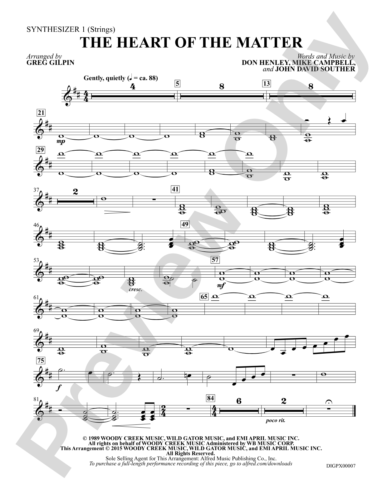 The Heart of the Matter: Synthesizer 1: Choral Octavo Digital SoundPax