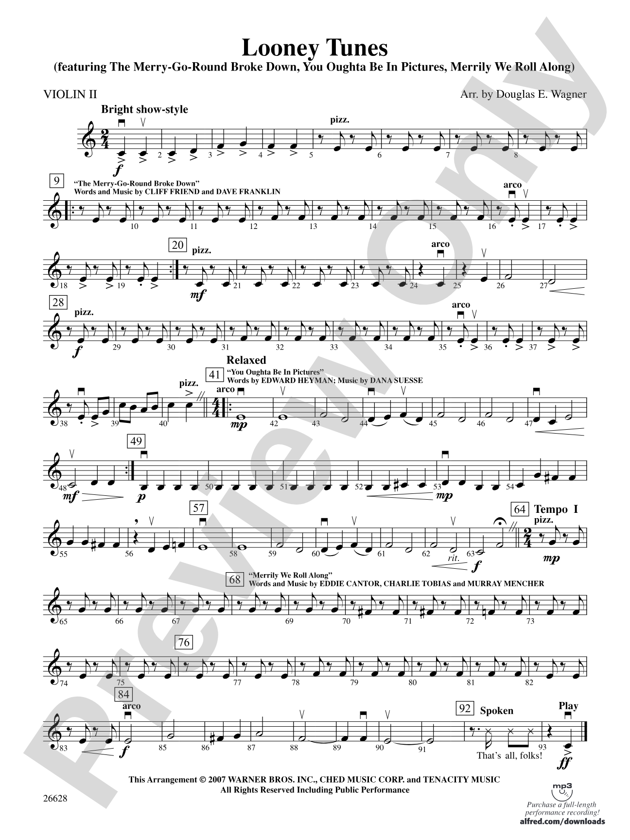 Looney Tunes: 2nd Violin