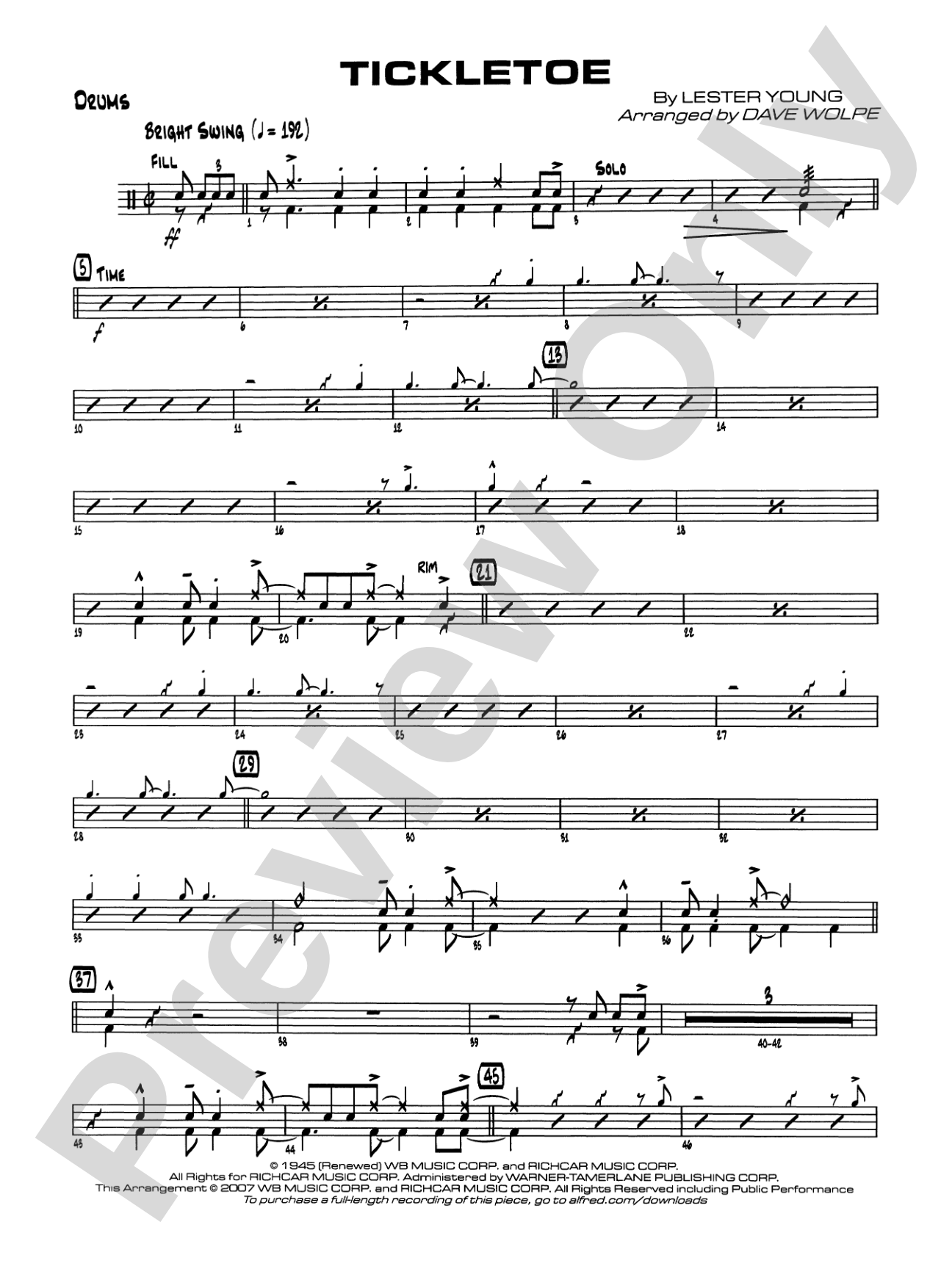 Tickletoe: Drums