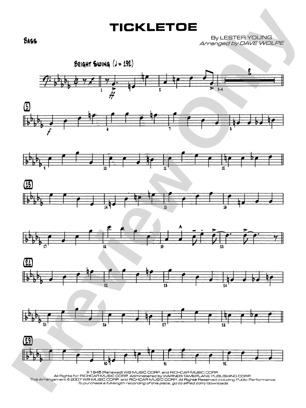 Tickletoe: String Bass