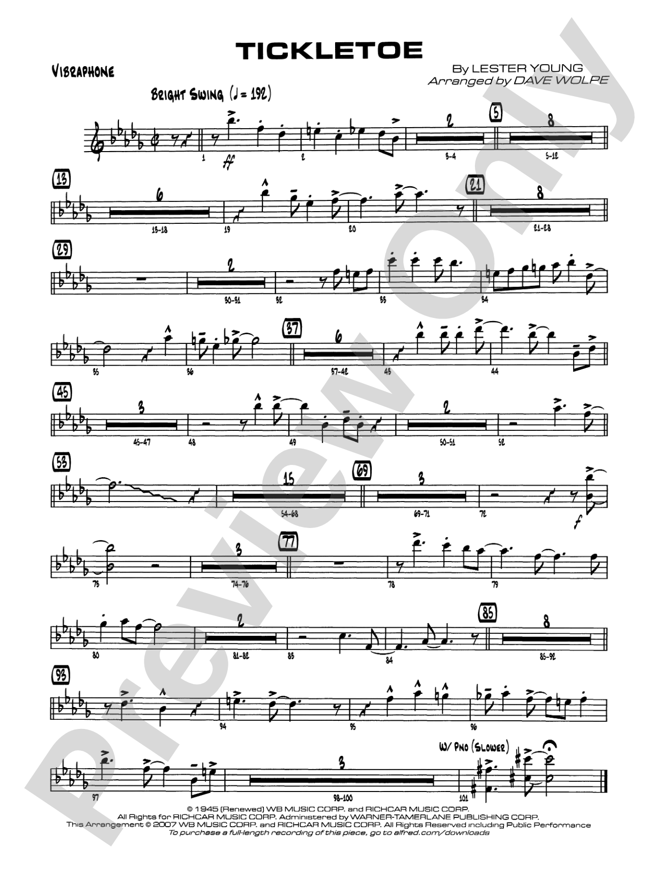 Tickletoe: Vibraphone
