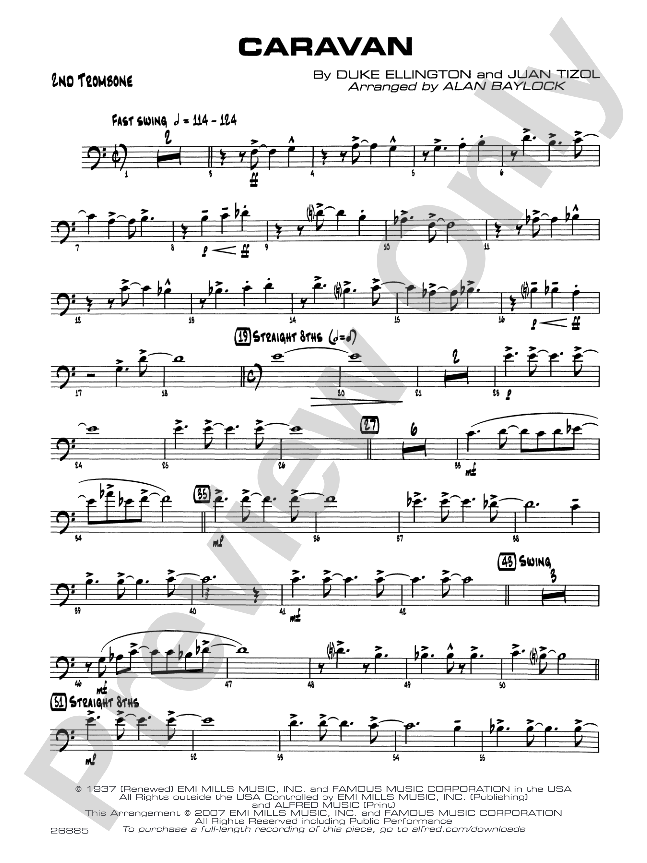 Caravan: 2nd Trombone