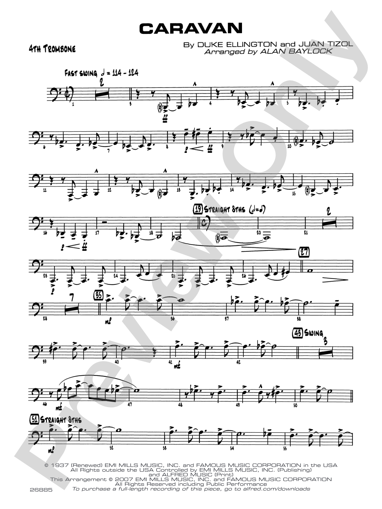 Caravan: 4th Trombone