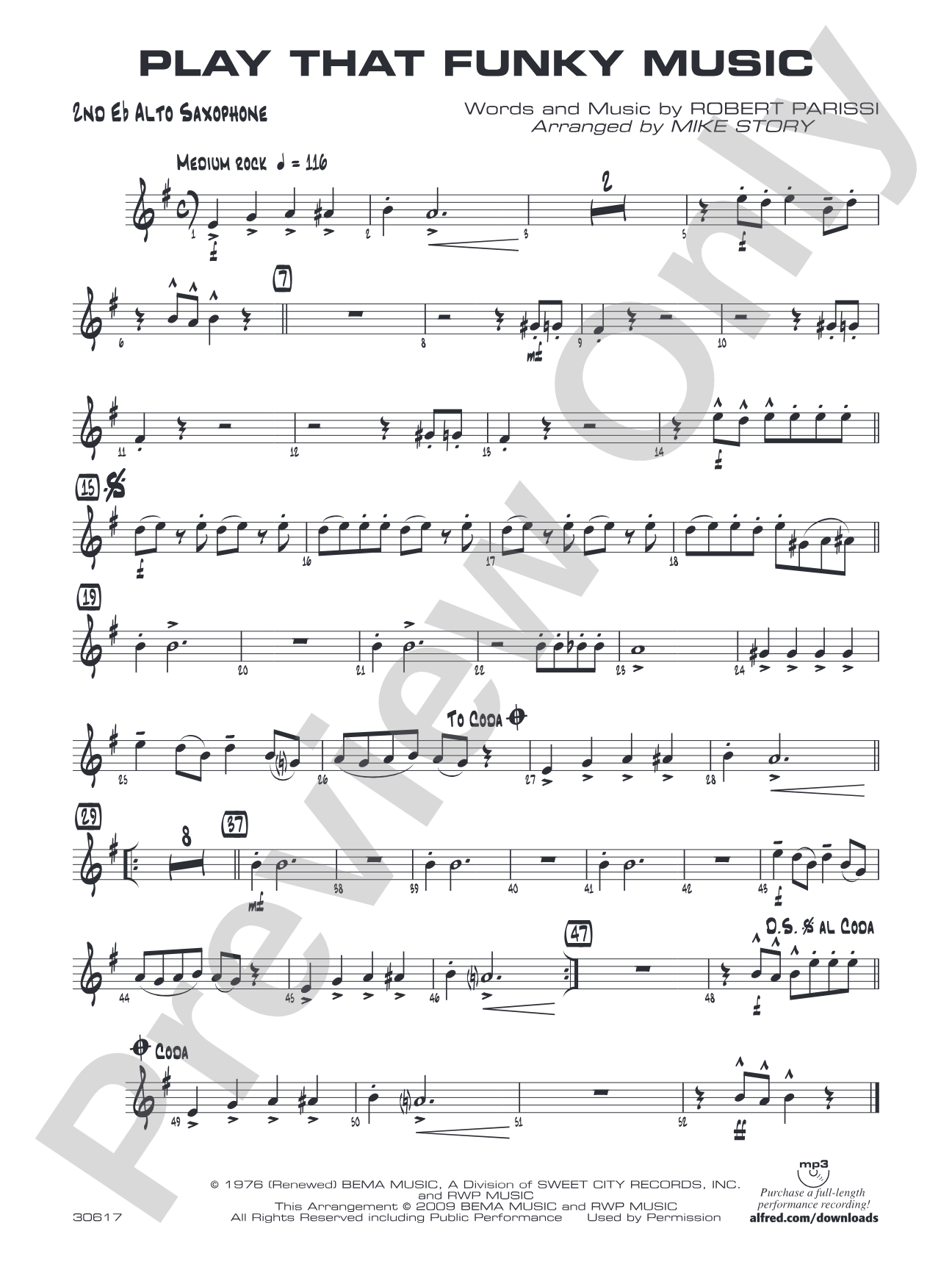 Play That Funky Music: 2nd E-flat Alto Saxophone