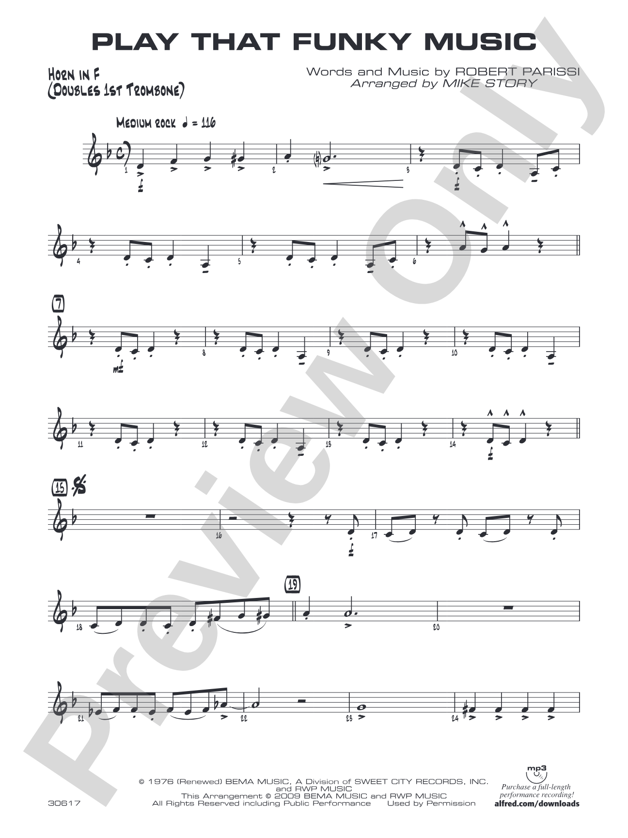 Play That Funky Music: 1st F Horn