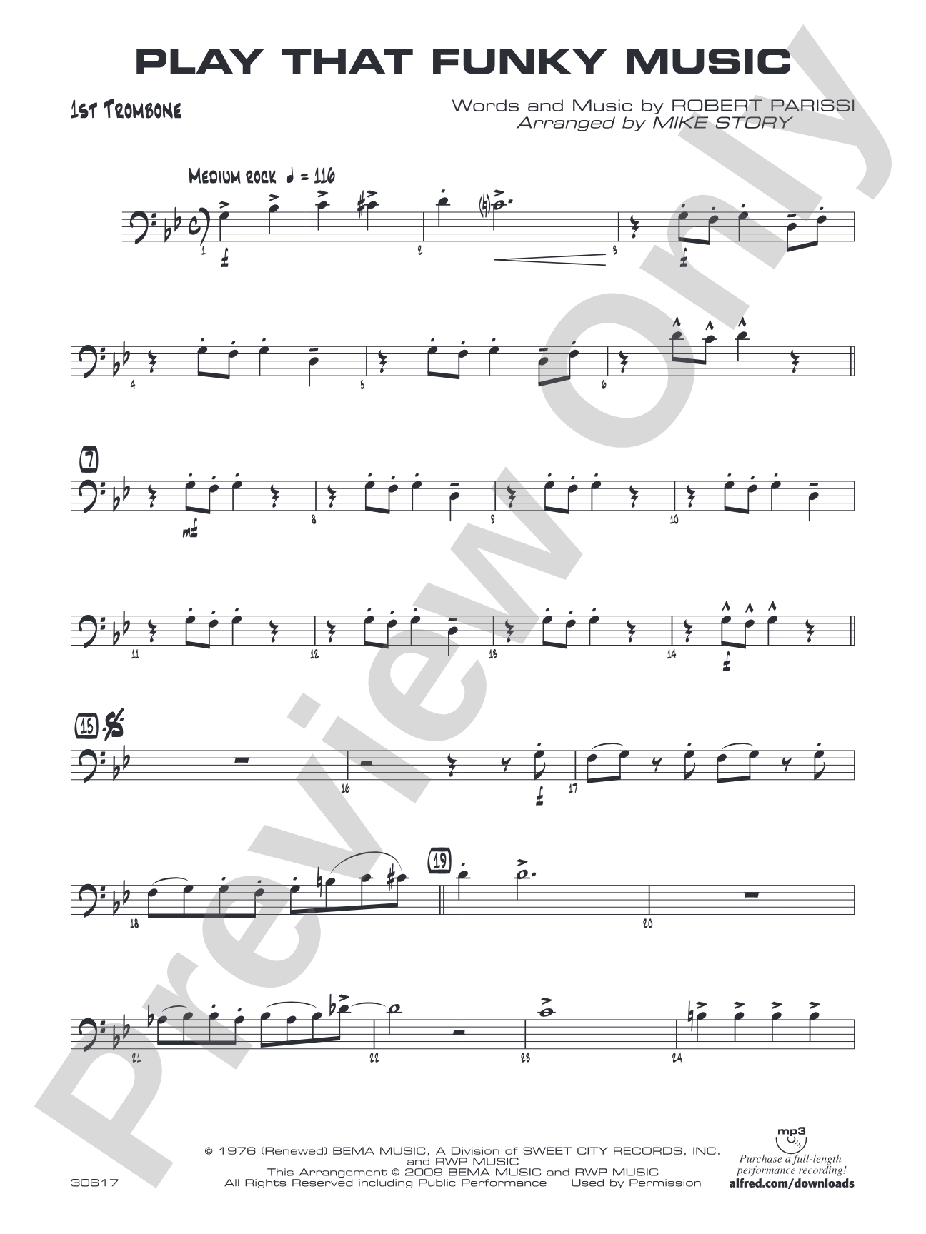Play That Funky Music: 1st Trombone