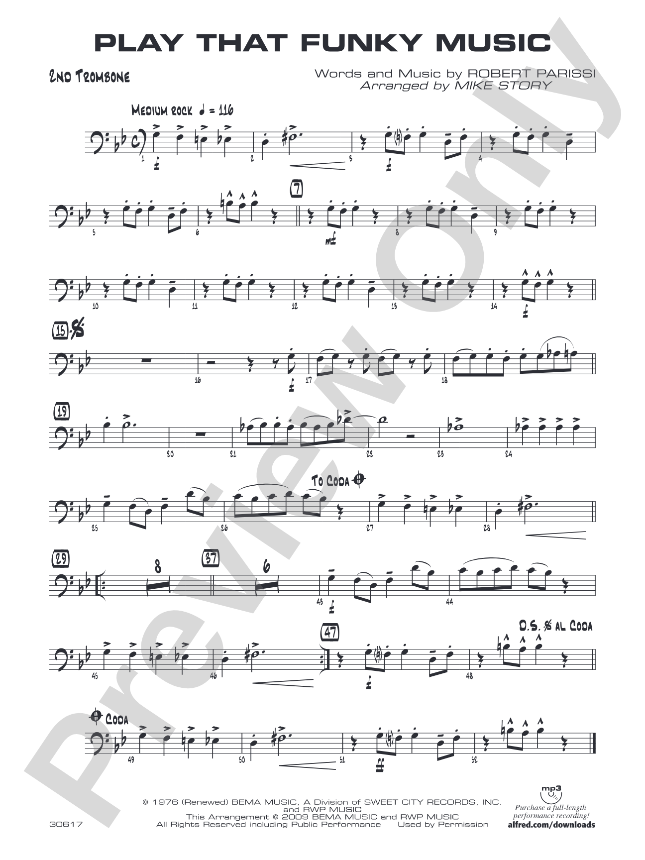 Play That Funky Music: 2nd Trombone