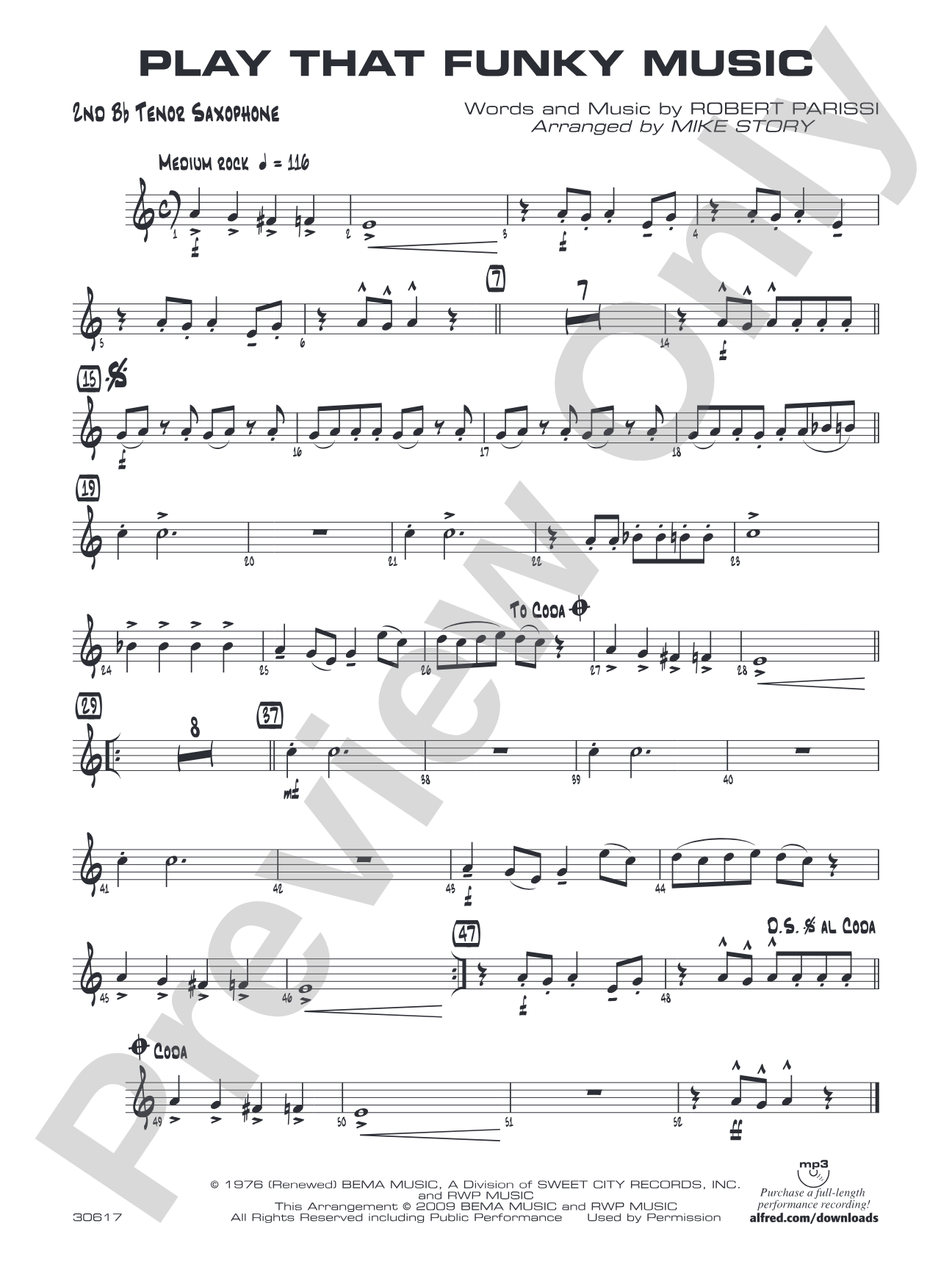 Play That Funky Music: 2nd B-flat Tenor Saxophone