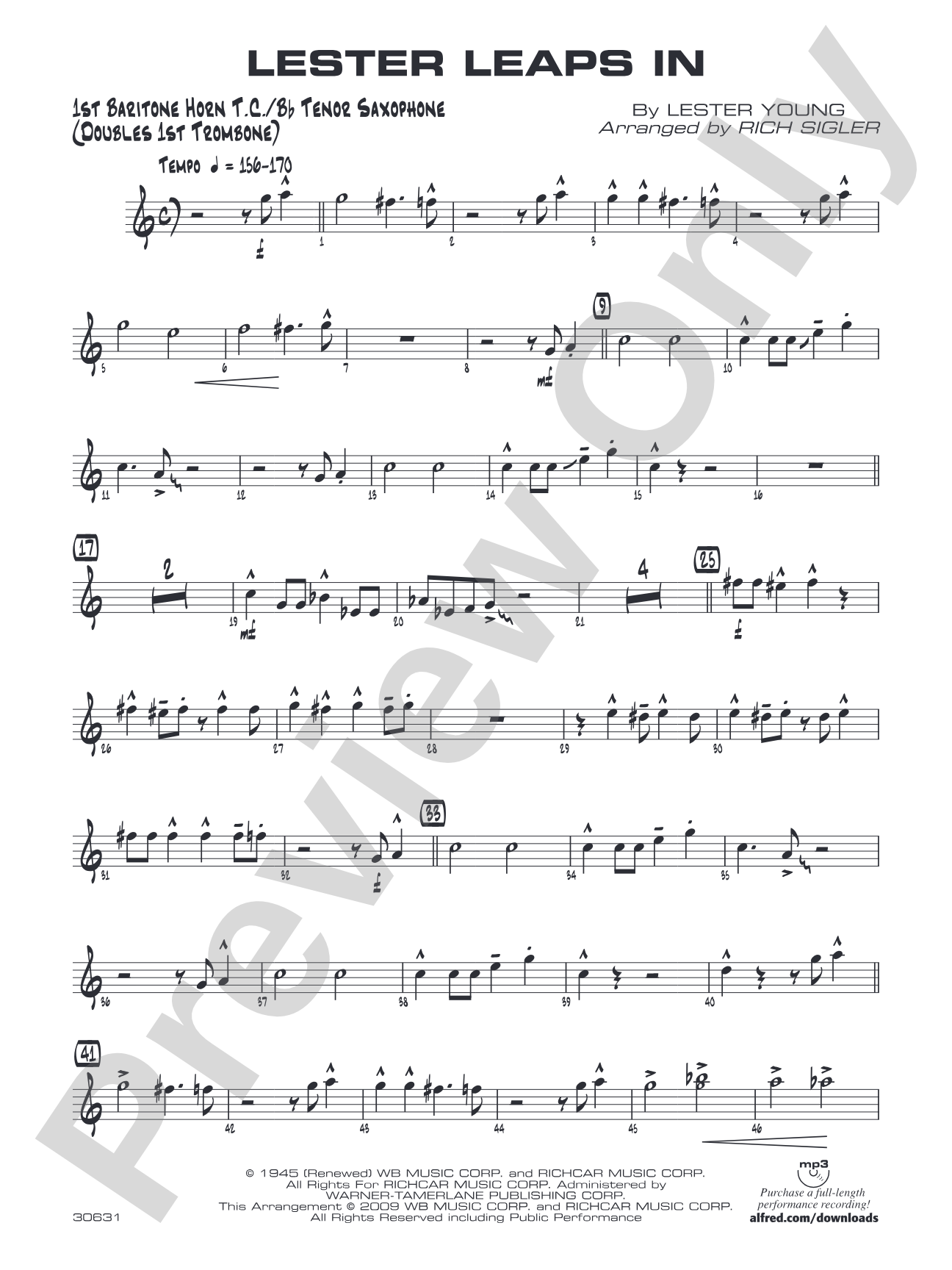 Lester Leaps In: Baritone T.C.