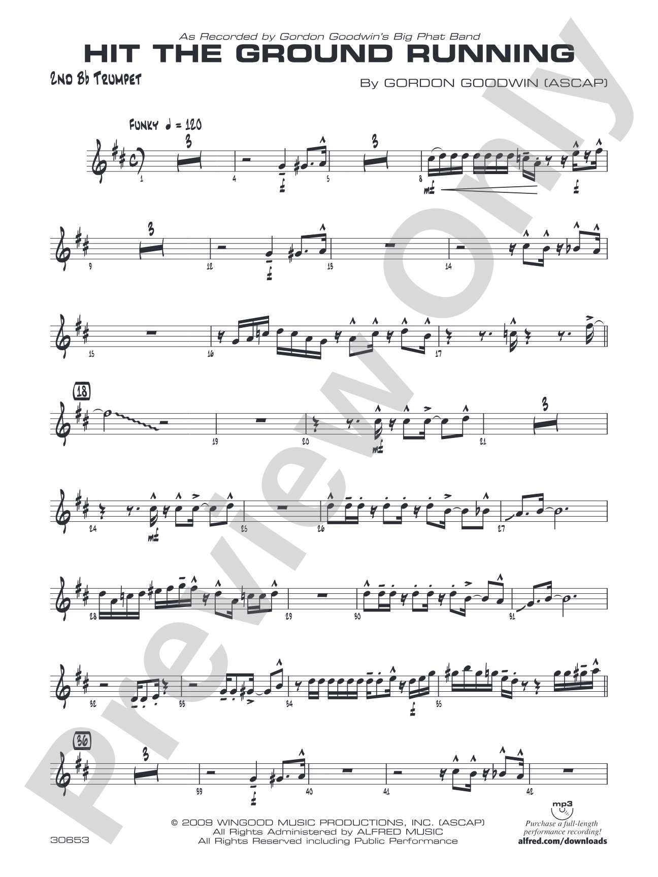 Hit the Ground Running: 2nd B-flat Trumpet