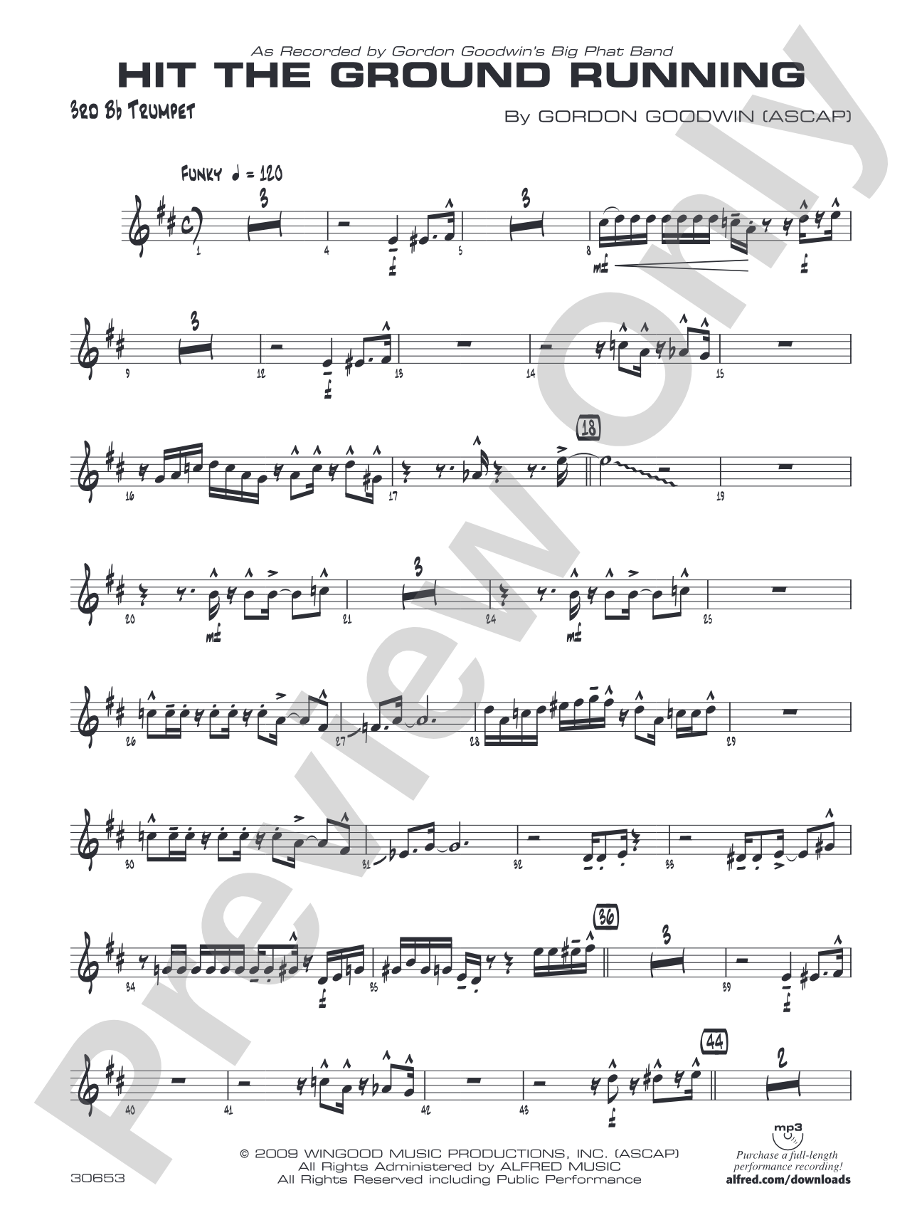 Hit the Ground Running: 3rd B-flat Trumpet