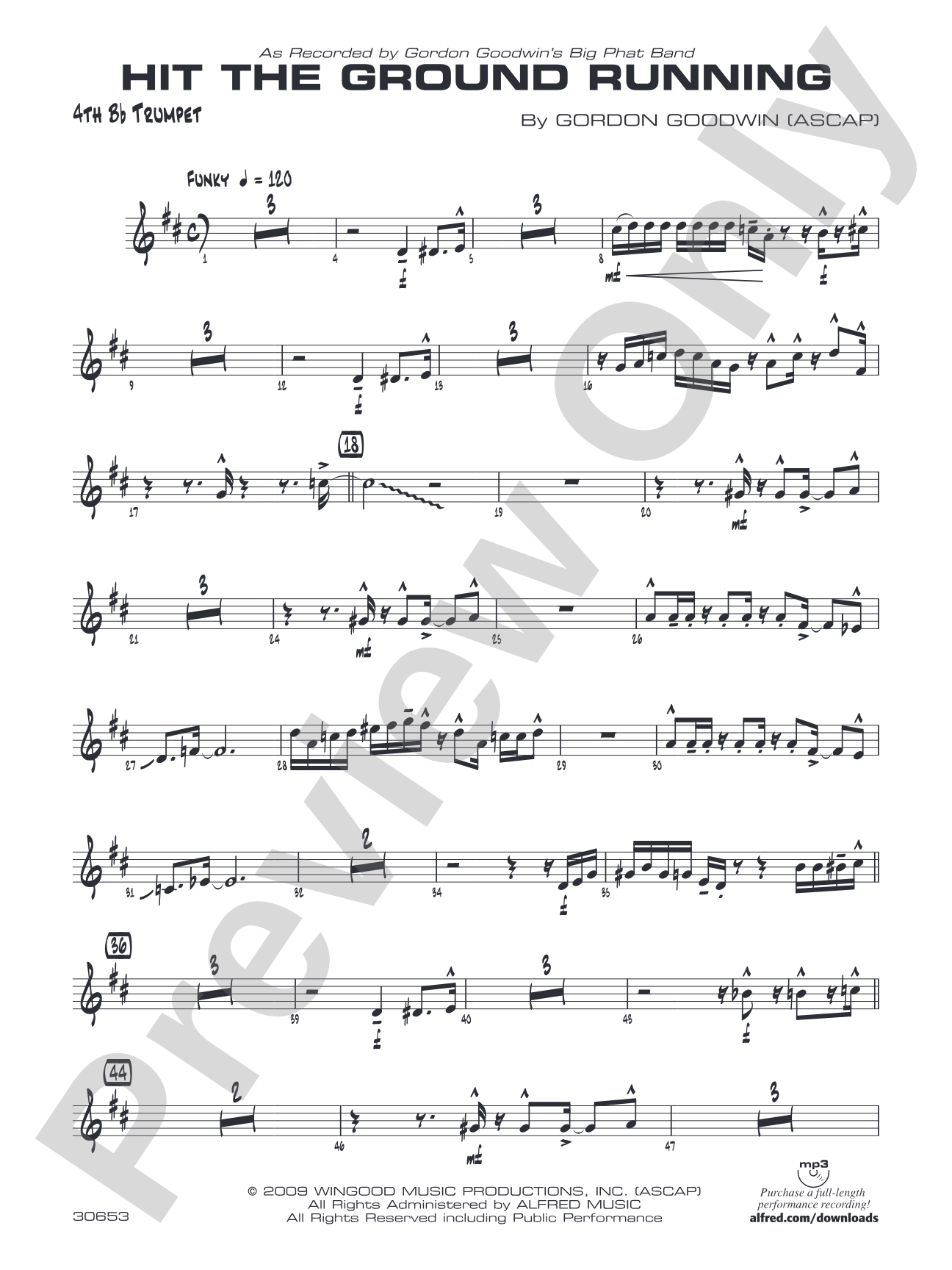 Hit the Ground Running: 4th B-flat Trumpet