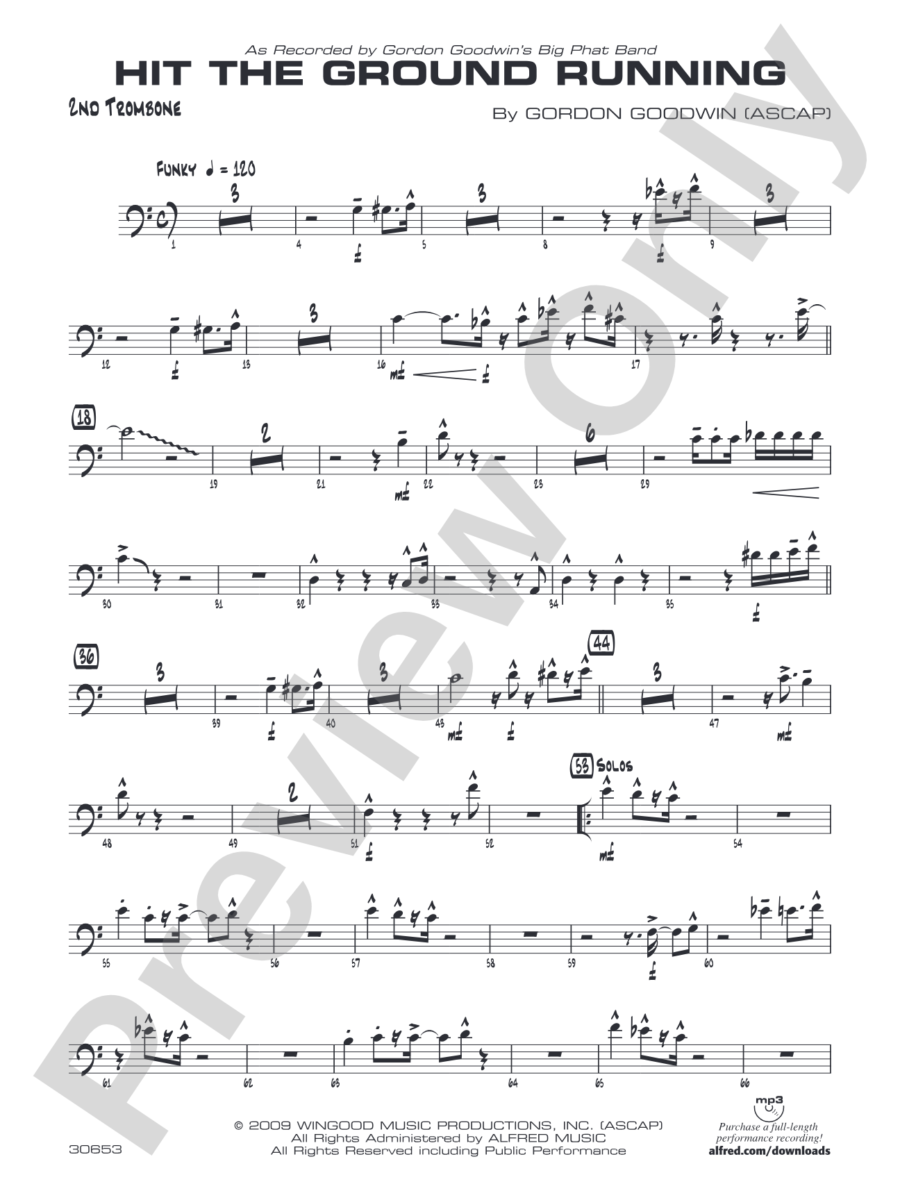 Hit the Ground Running: 2nd Trombone