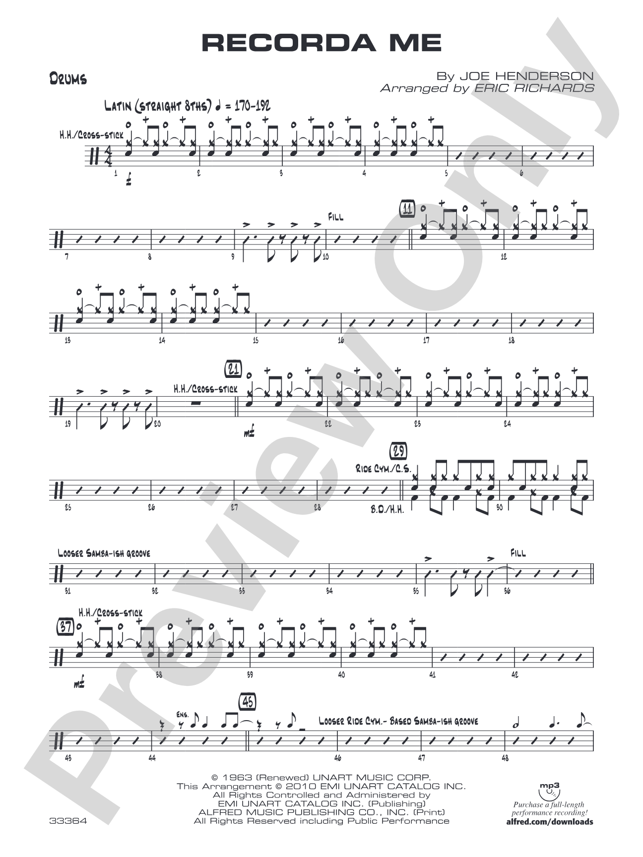 Recorda Me: Drums