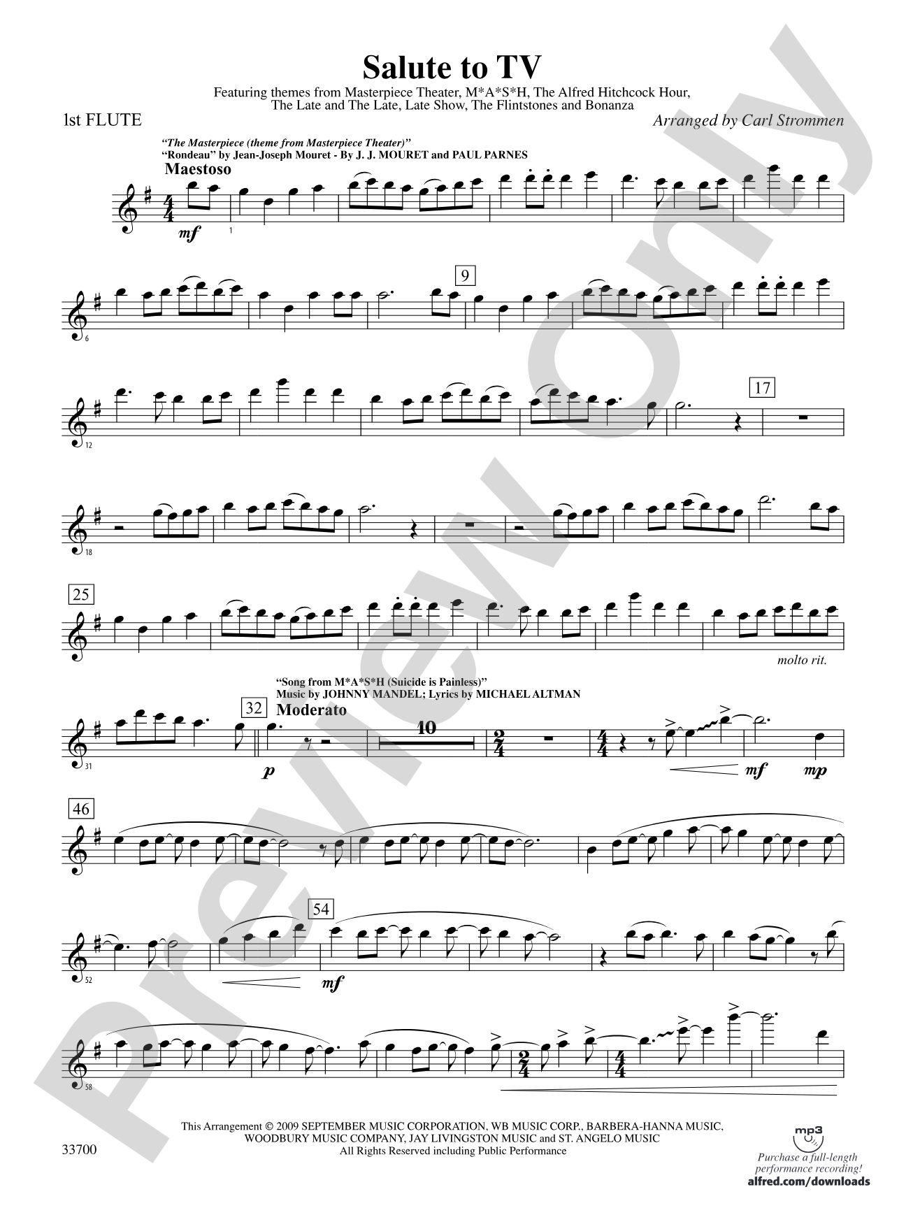 Salute to TV: Flute