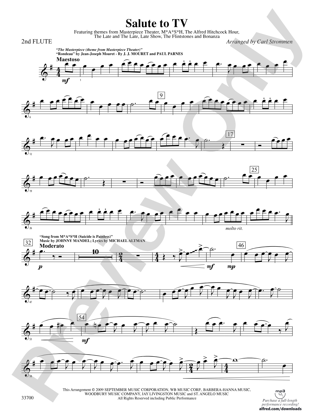 Salute to TV: 2nd Flute