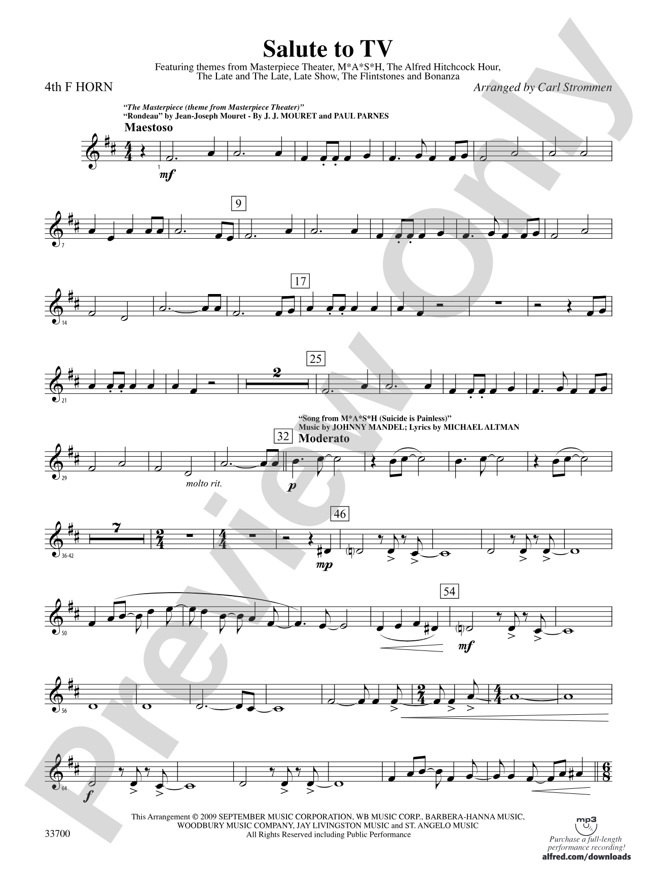 Salute to TV: 4th F Horn