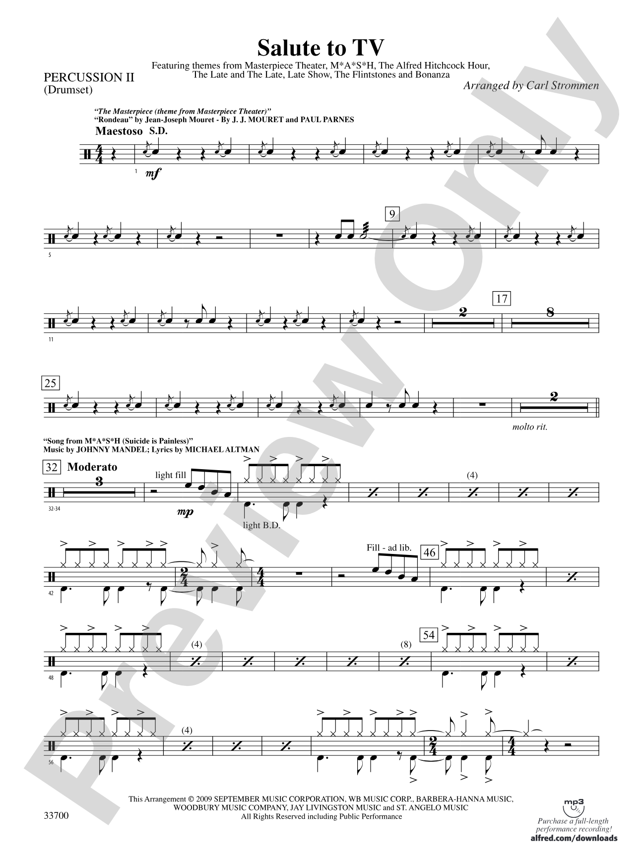 Salute to TV: 2nd Percussion