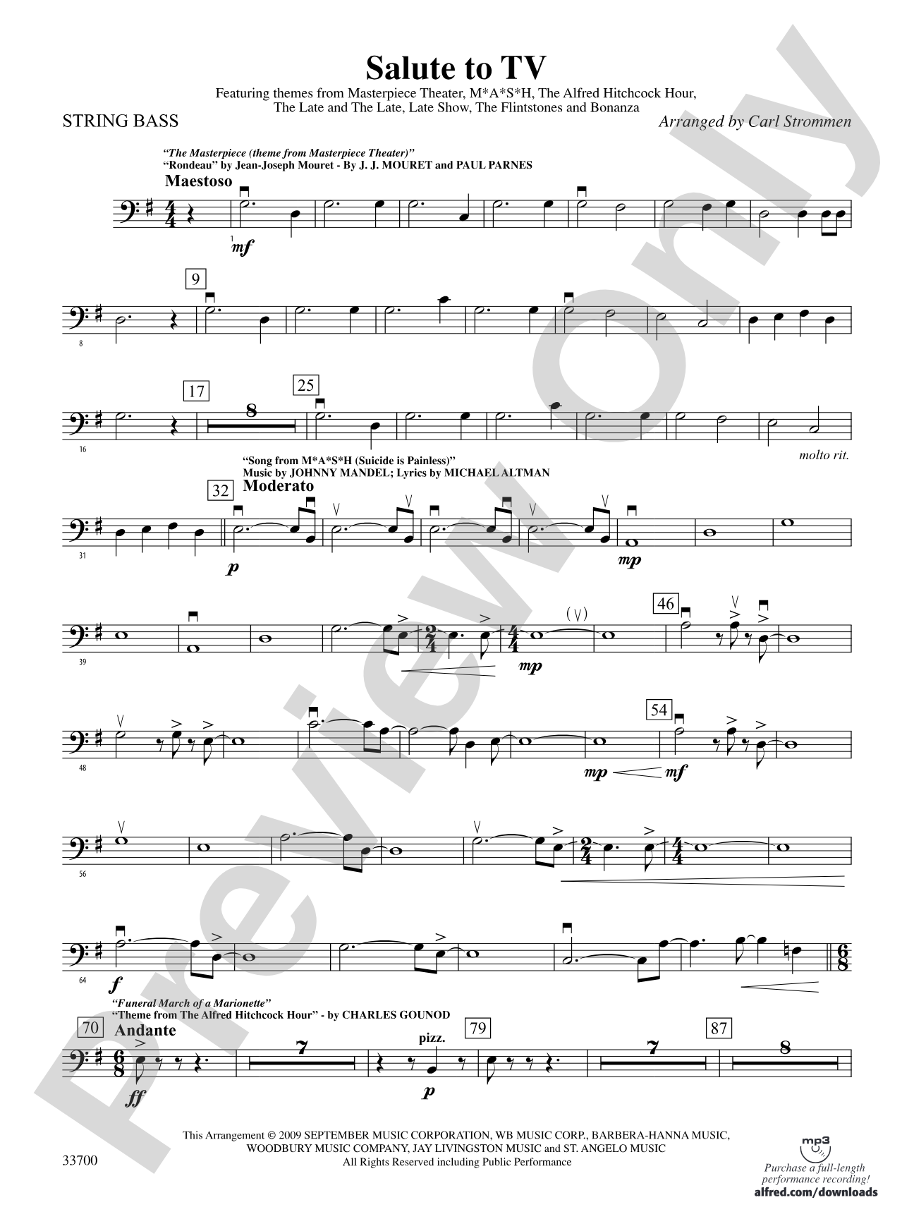 Salute to TV: String Bass