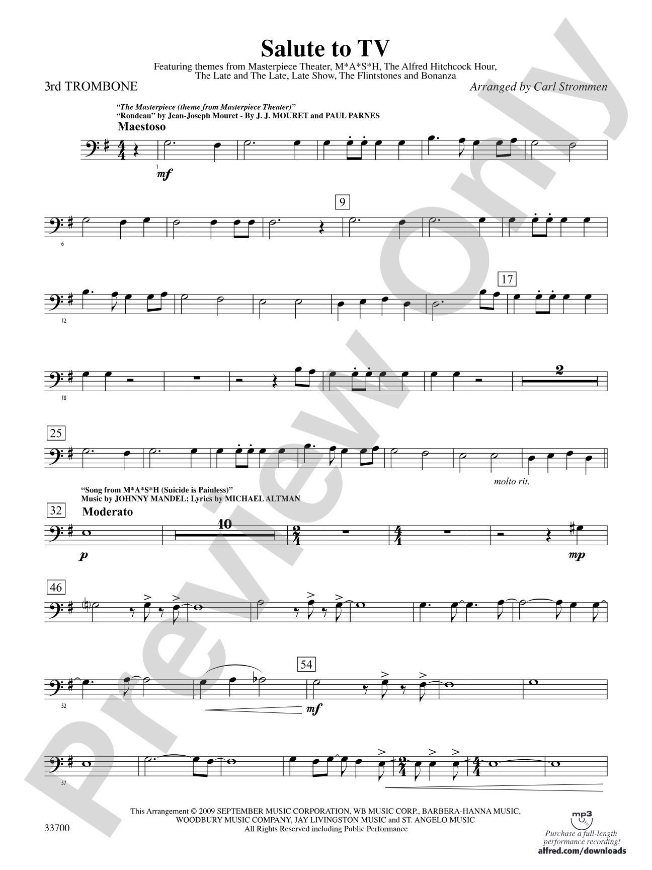Salute to TV: 3rd Trombone