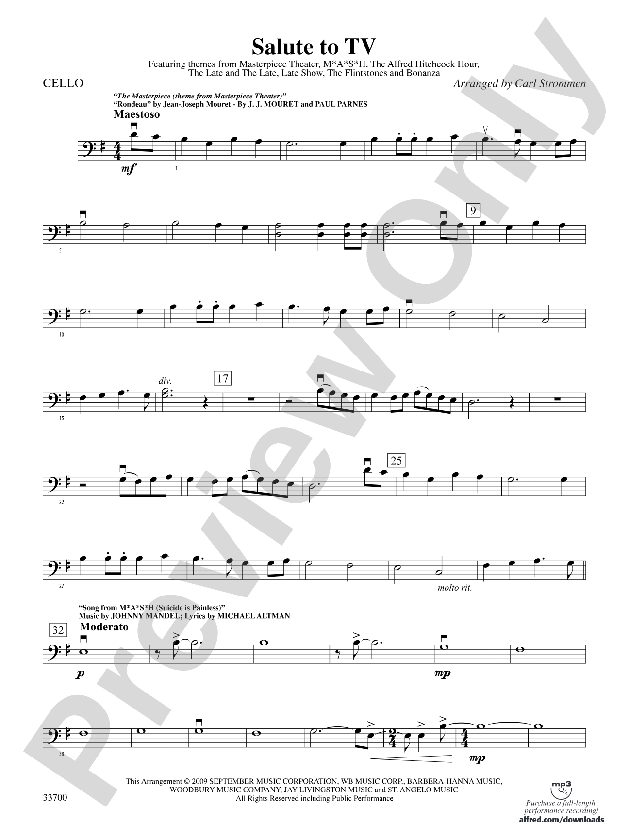 Salute to TV: Cello