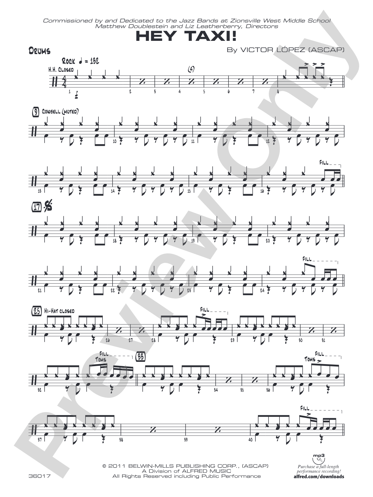 Hey Taxi!: Drums
