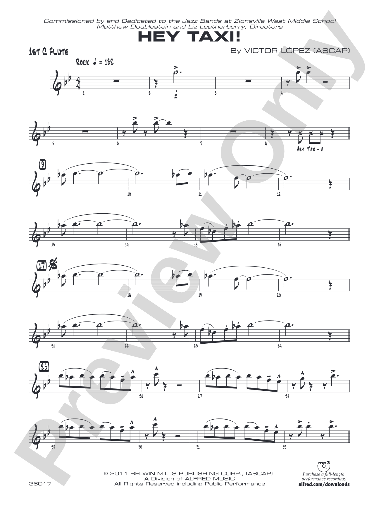 Hey Taxi!: Flute