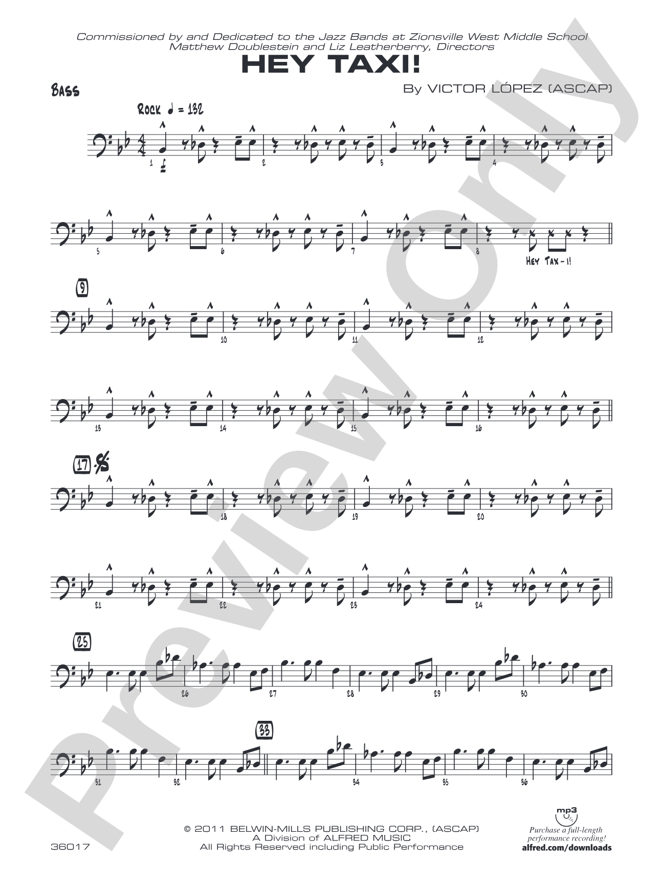 Hey Taxi!: String Bass