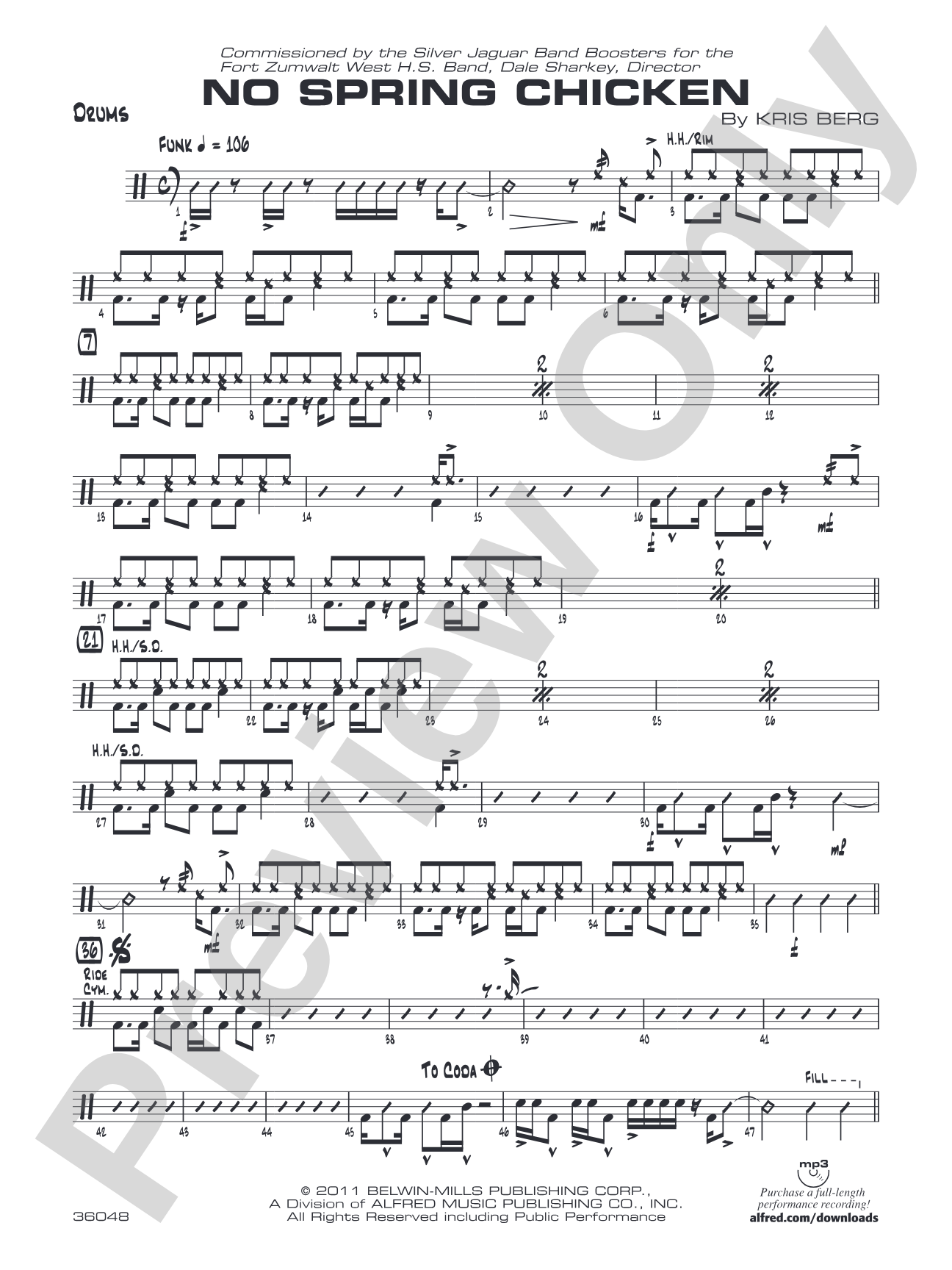 No Spring Chicken: Drums