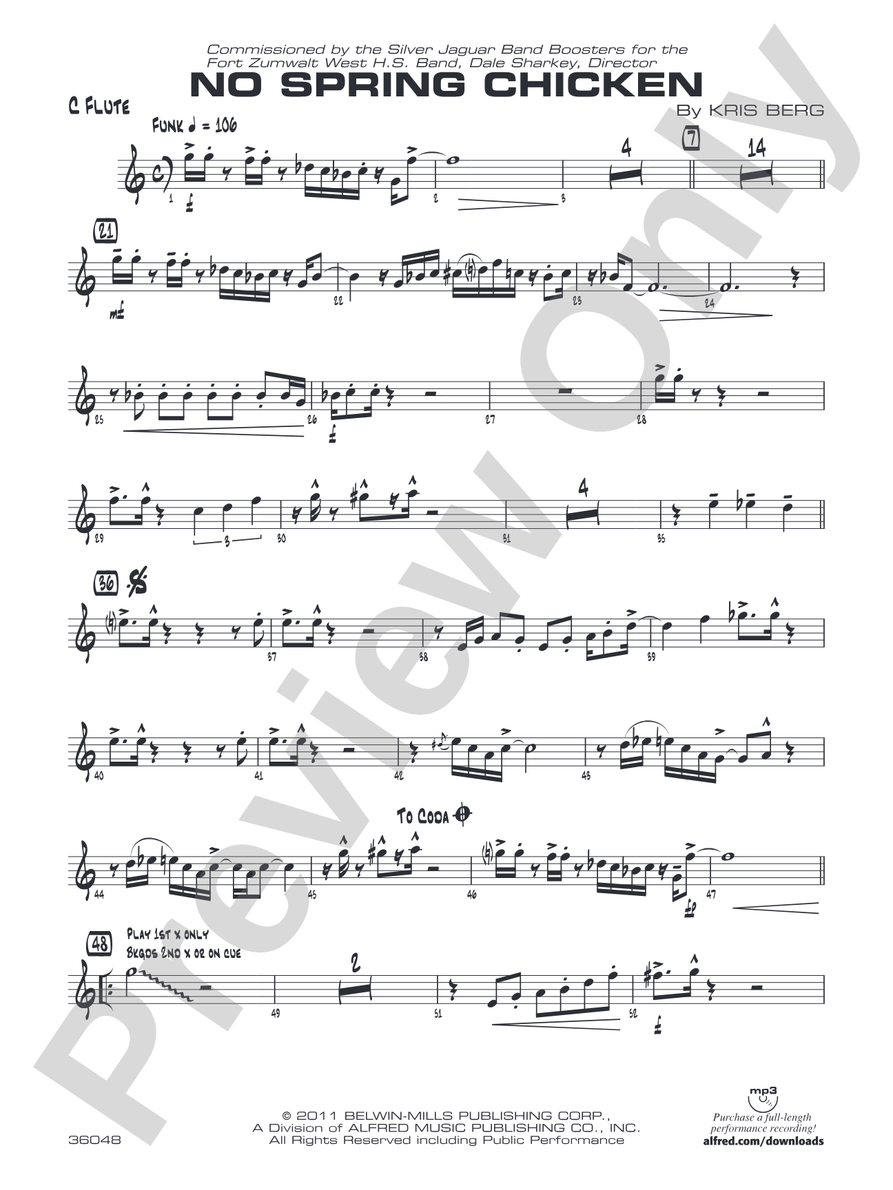 No Spring Chicken: Flute