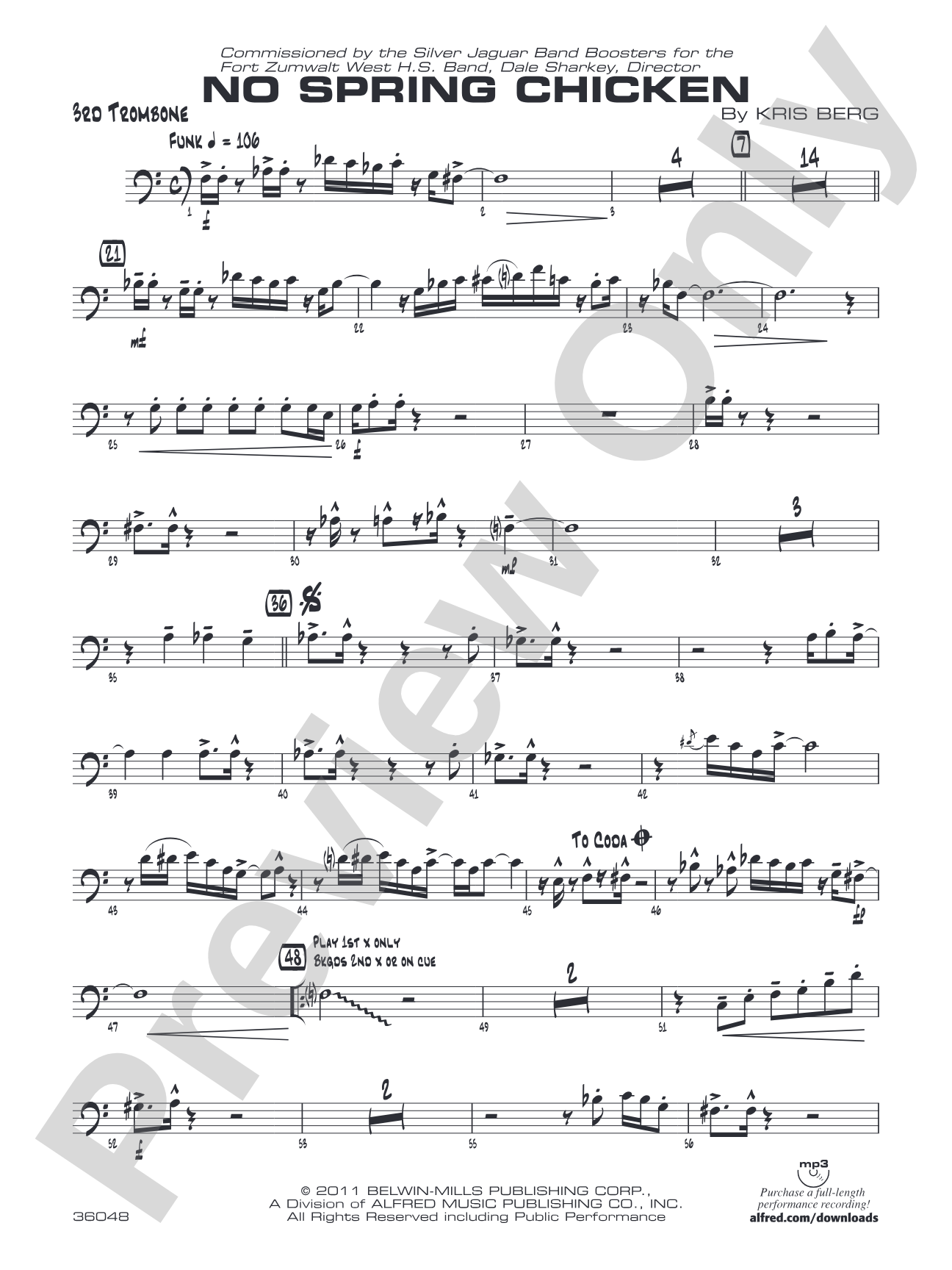 No Spring Chicken: 3rd Trombone