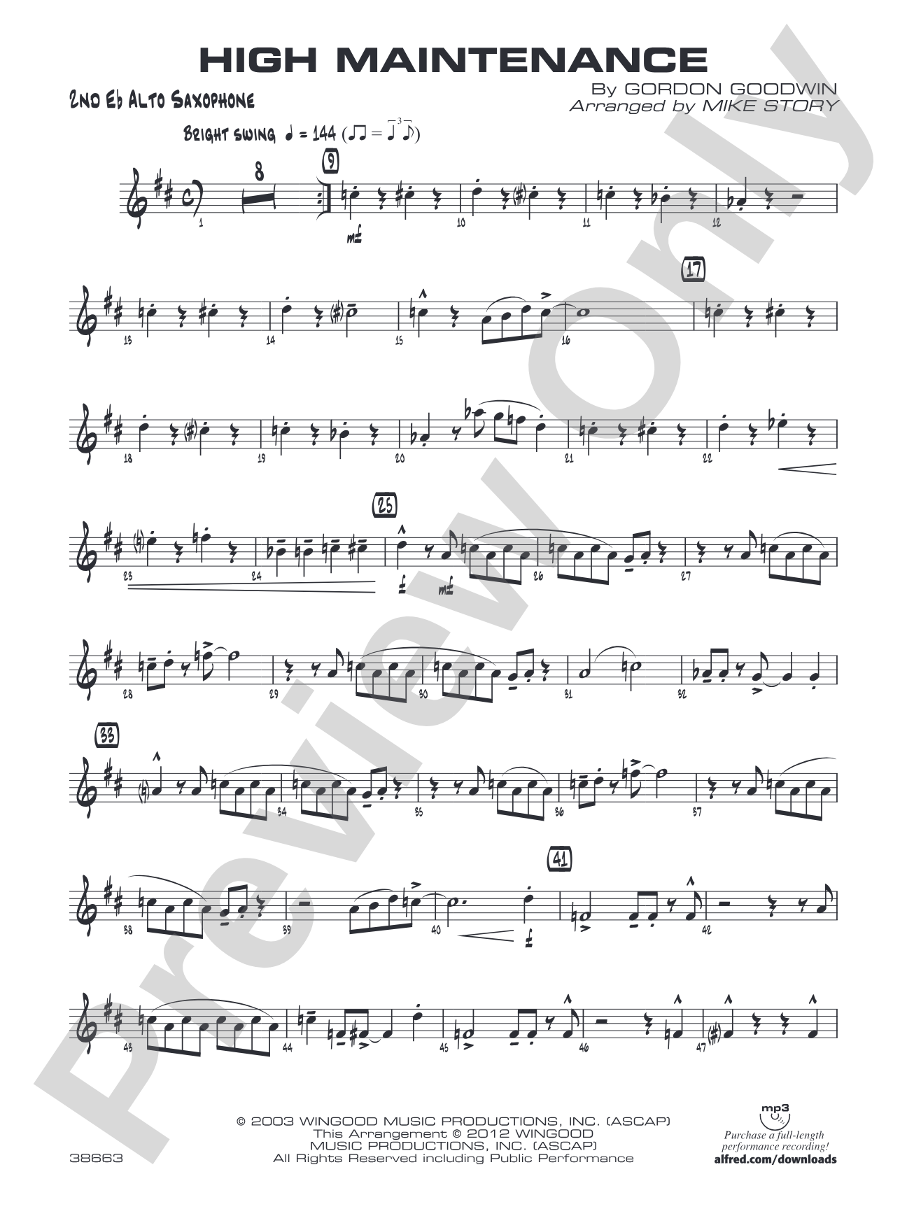 High Maintenance: 2nd E-flat Alto Saxophone