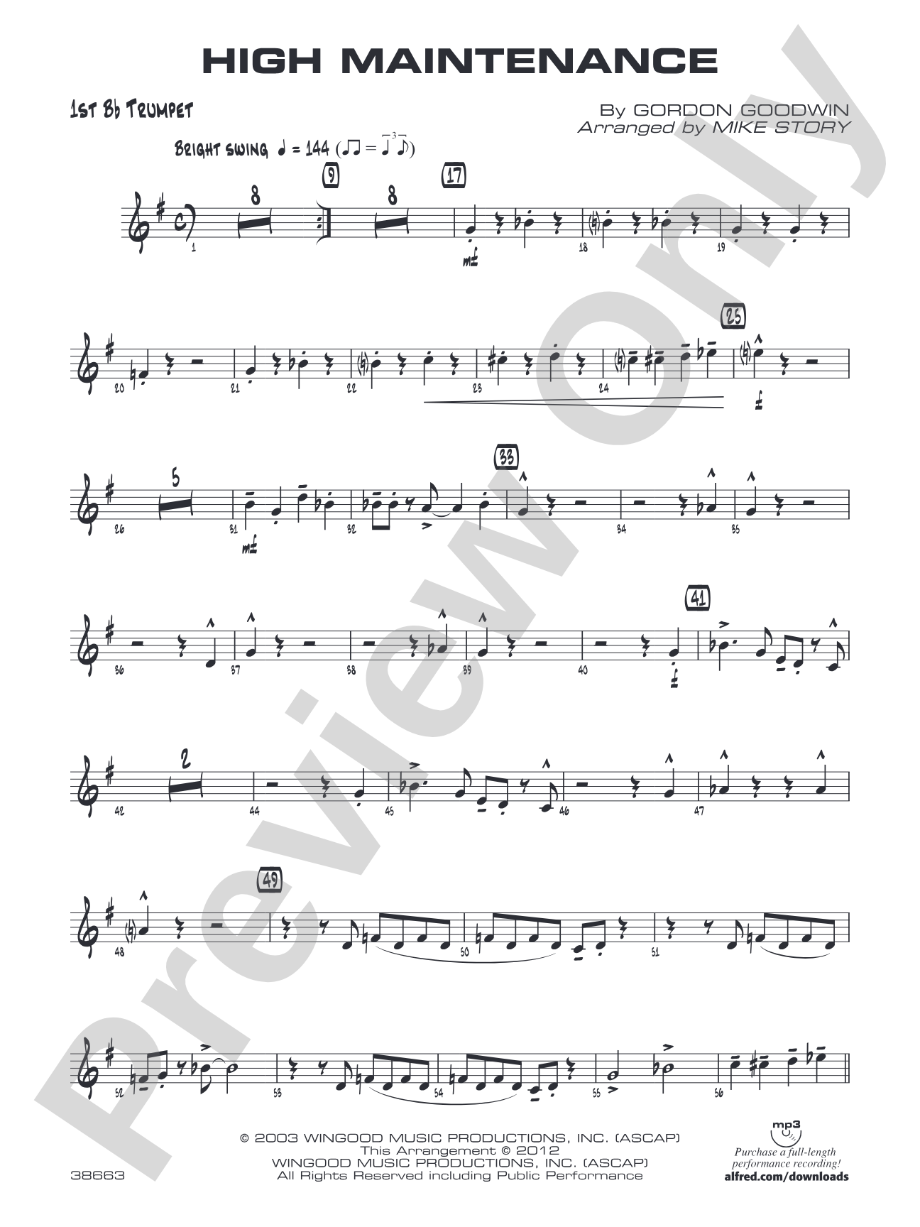 High Maintenance: 1st B-flat Trumpet