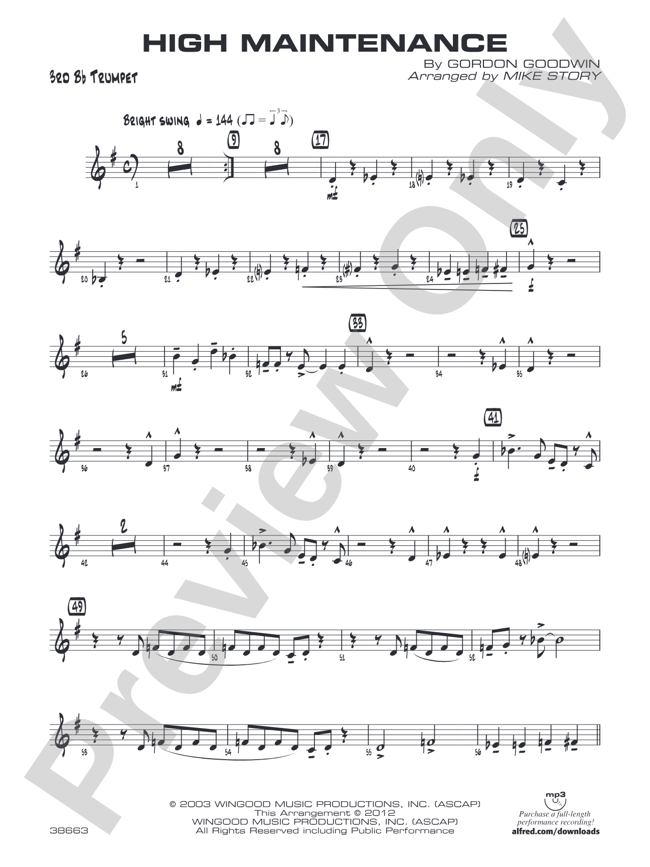 High Maintenance: 3rd B-flat Trumpet