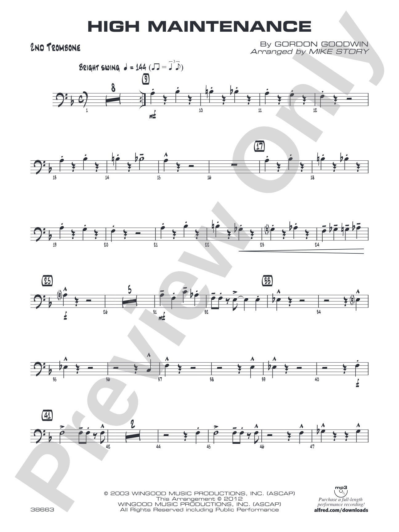 High Maintenance: 2nd Trombone