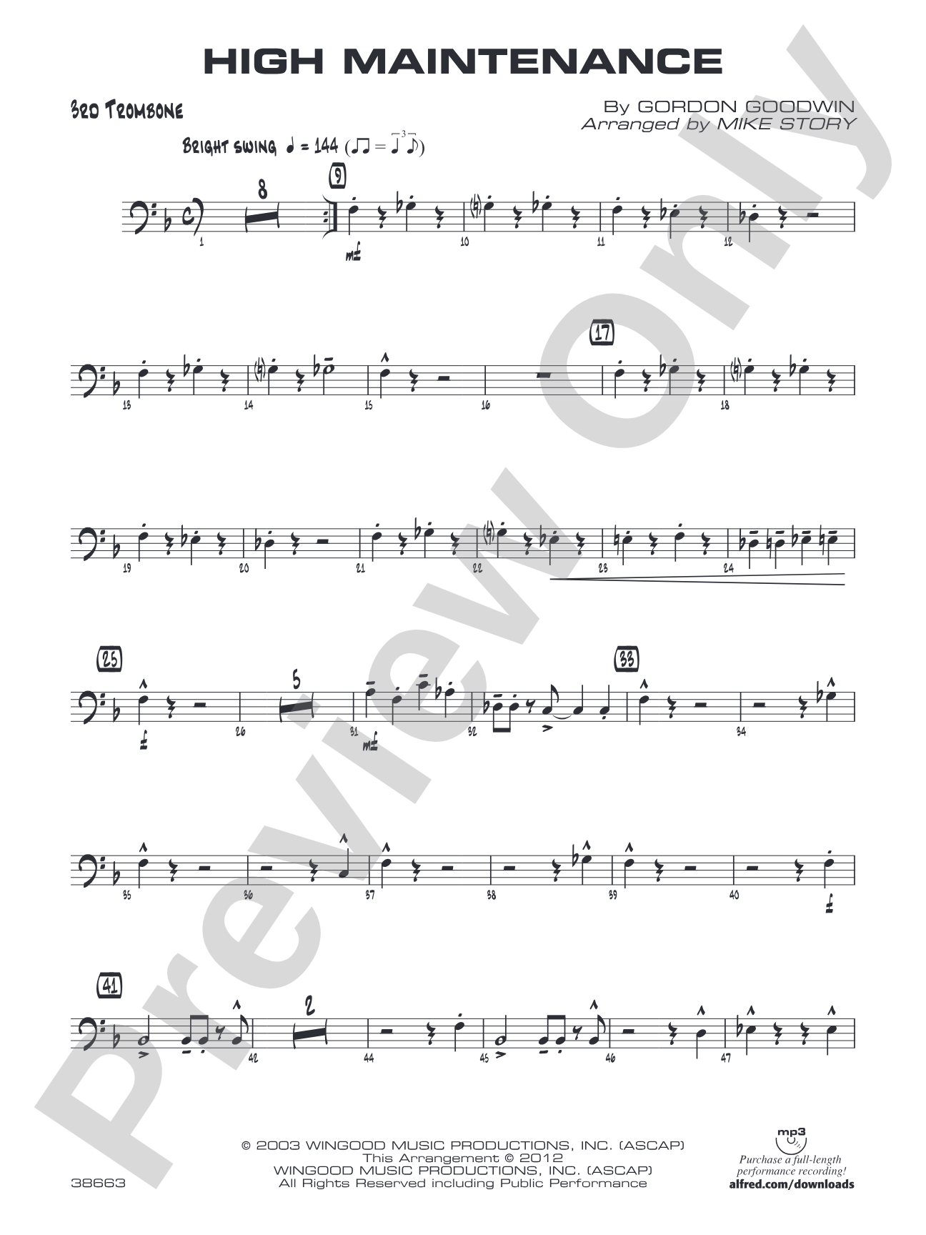 High Maintenance: 3rd Trombone