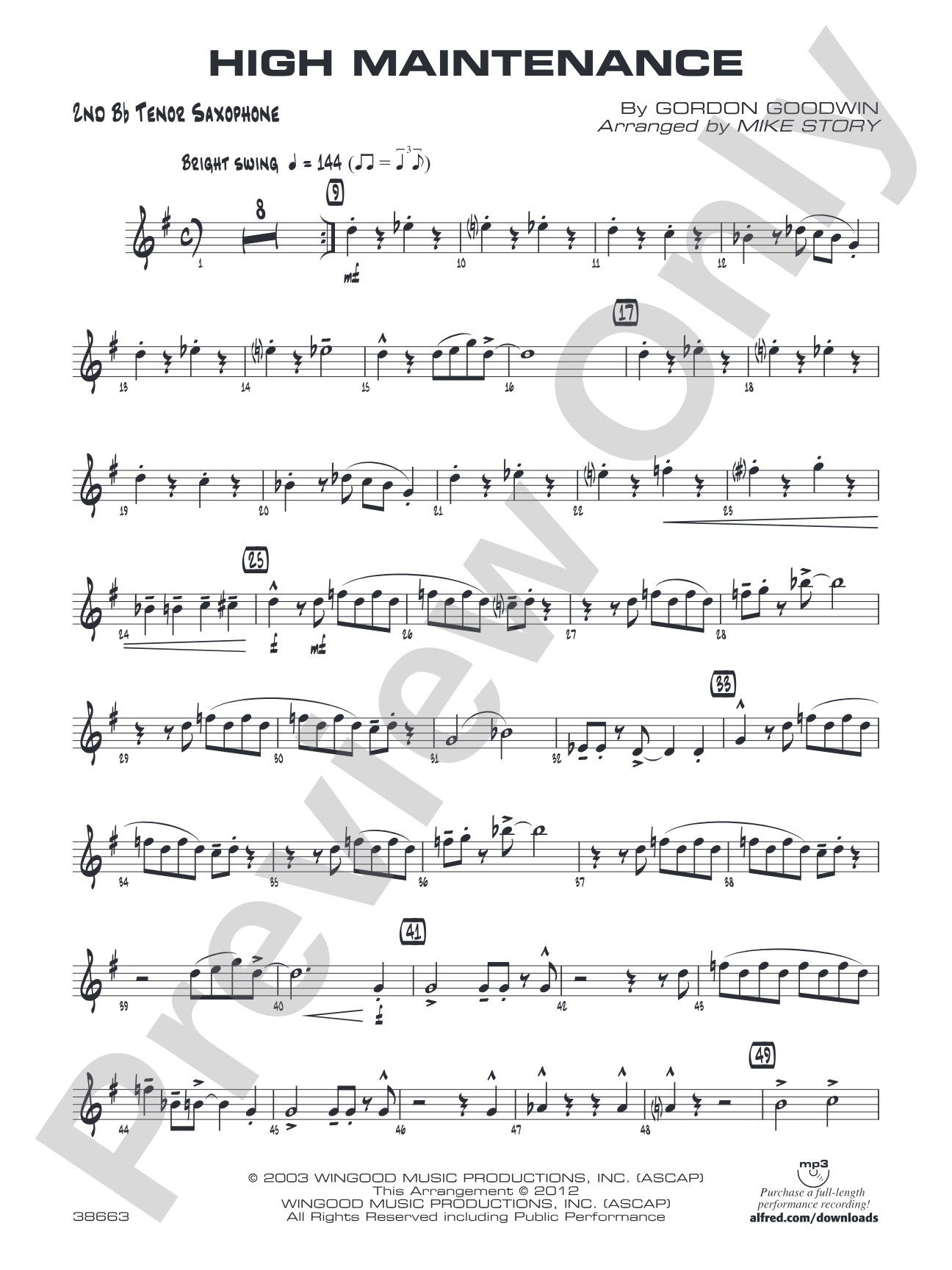 High Maintenance: 2nd B-flat Tenor Saxophone