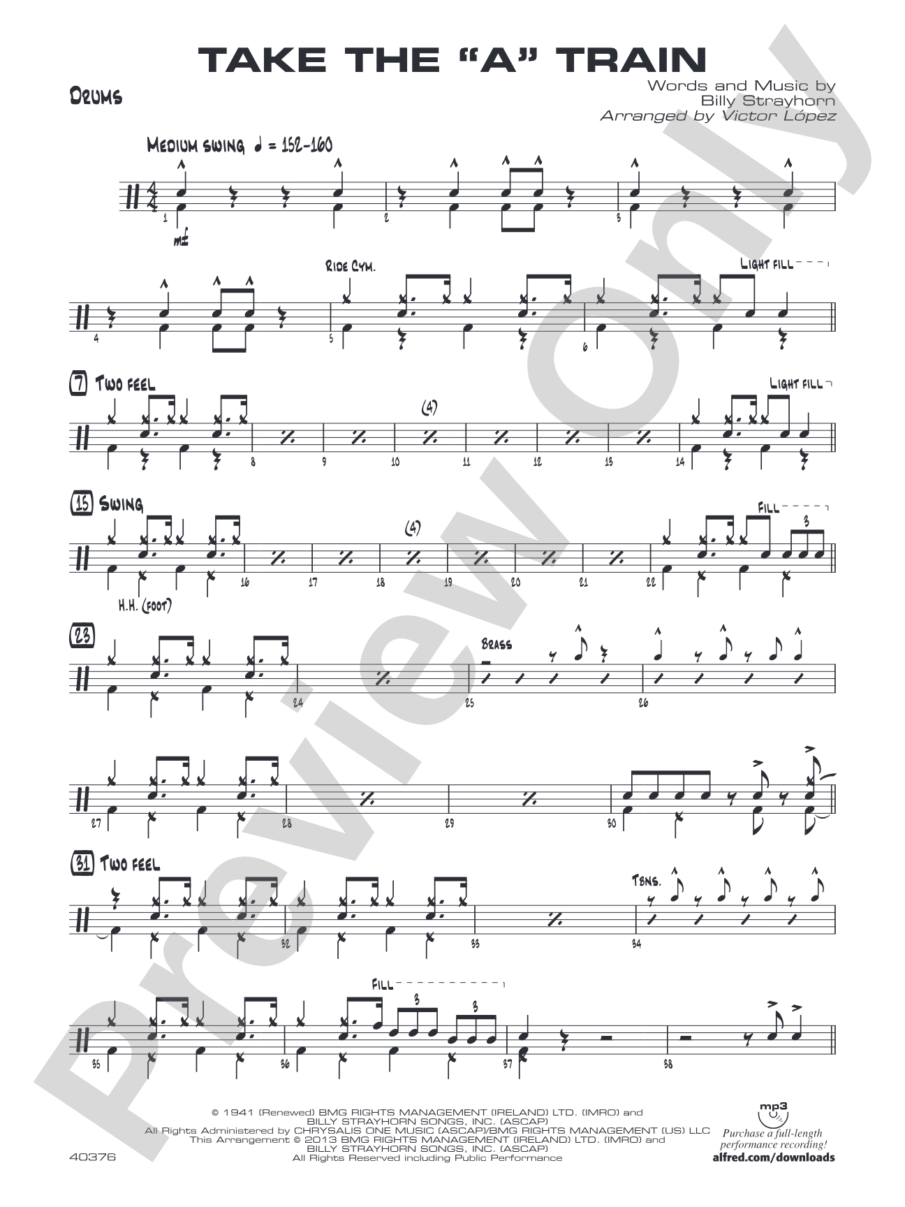 Take the "A" Train: Drums