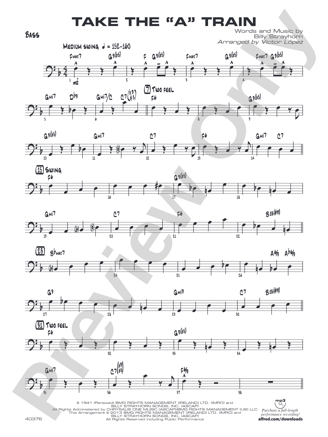 Take the "A" Train: String Bass