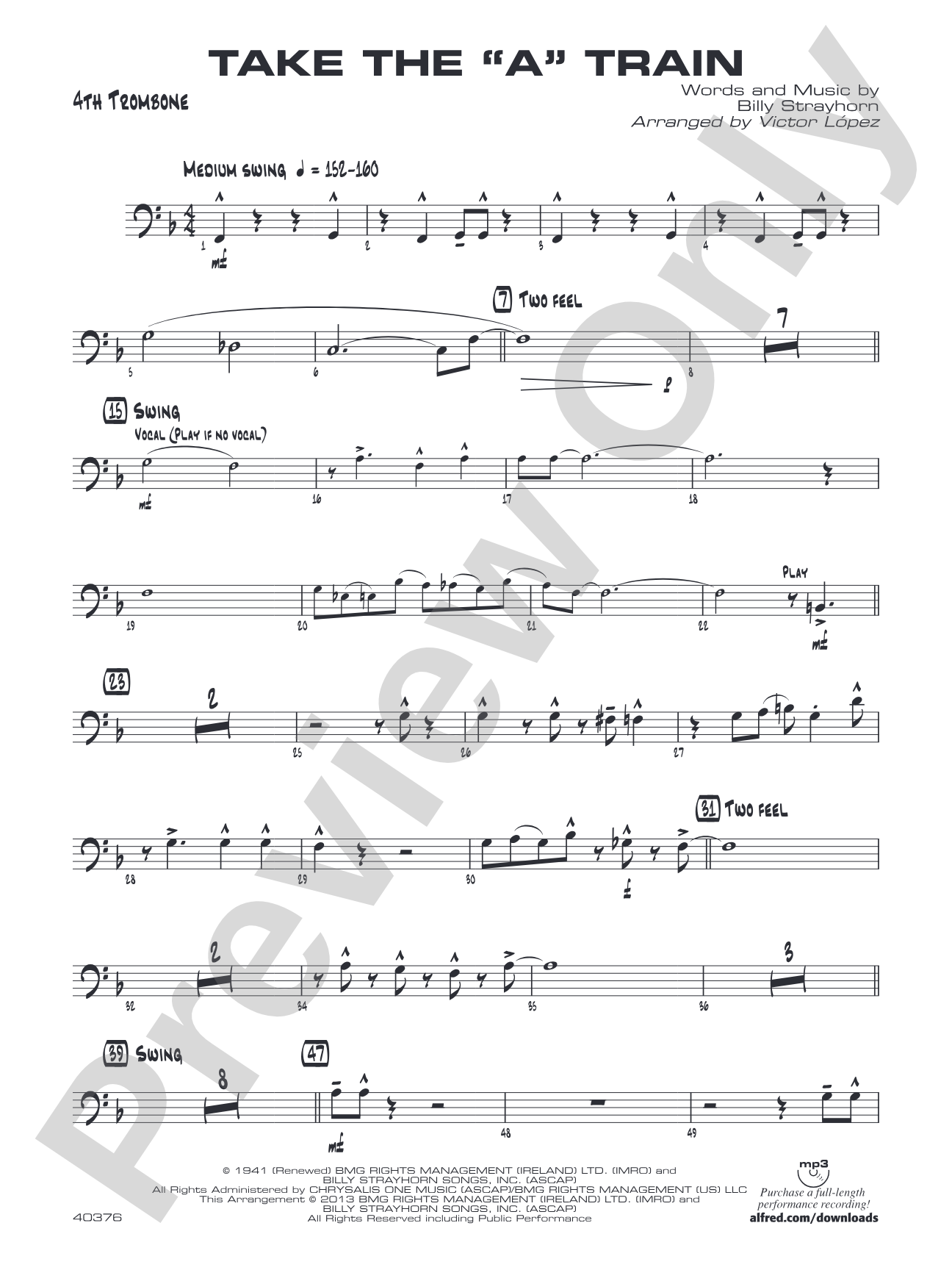 Take the "A" Train: 4th Trombone
