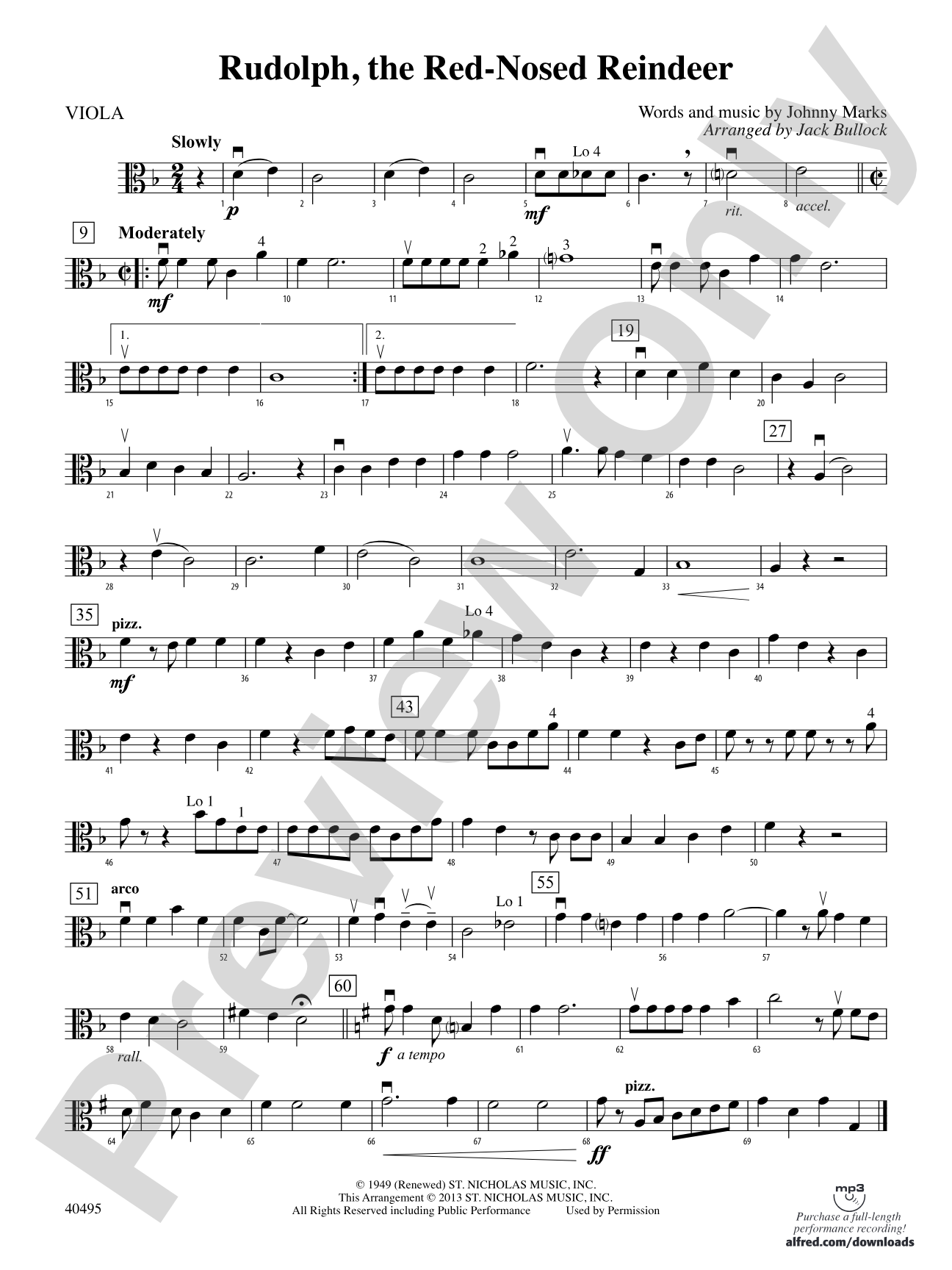 Rudolph, the Red-Nosed Reindeer: Viola