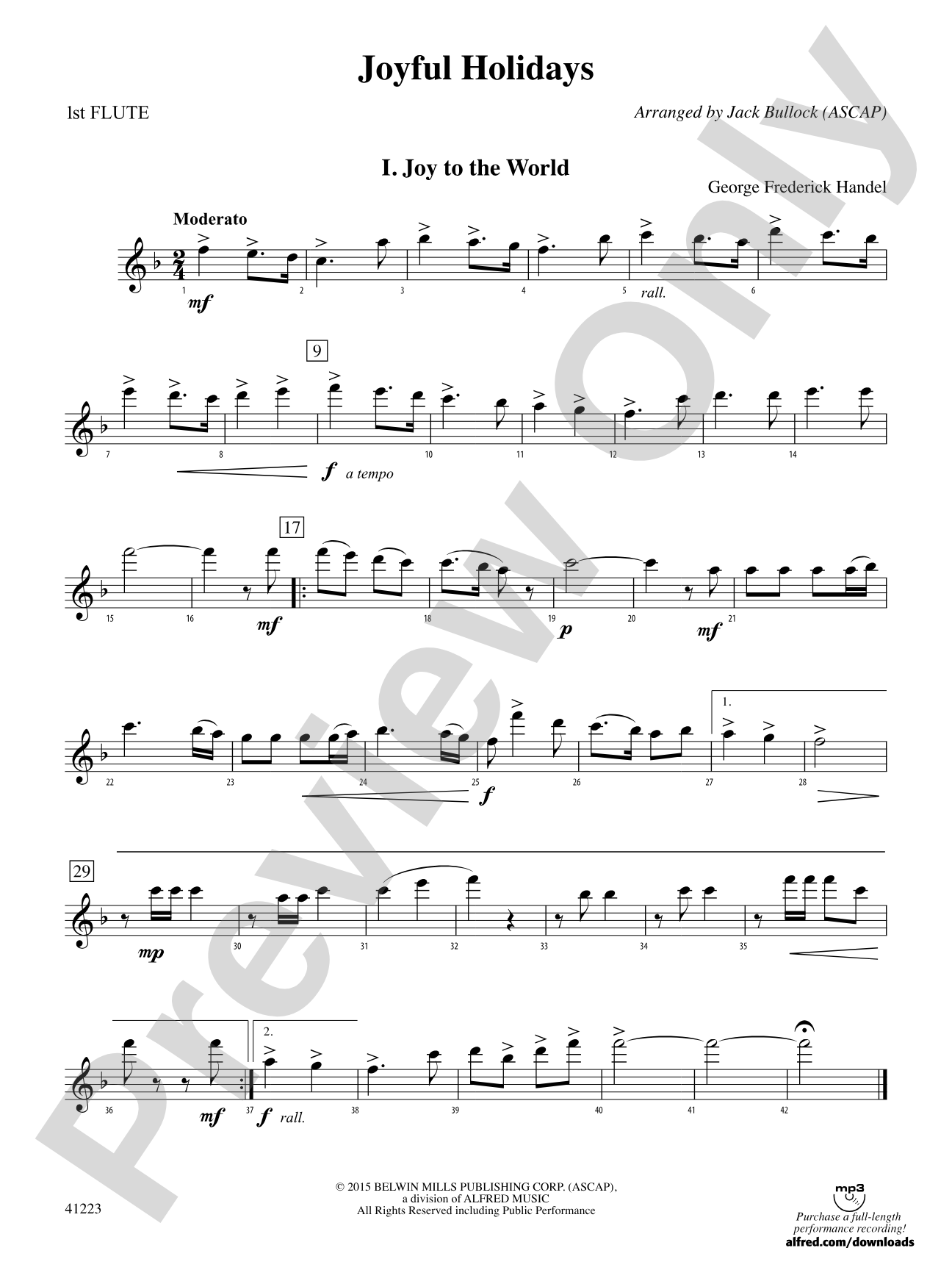 Joyful Holidays: Flute