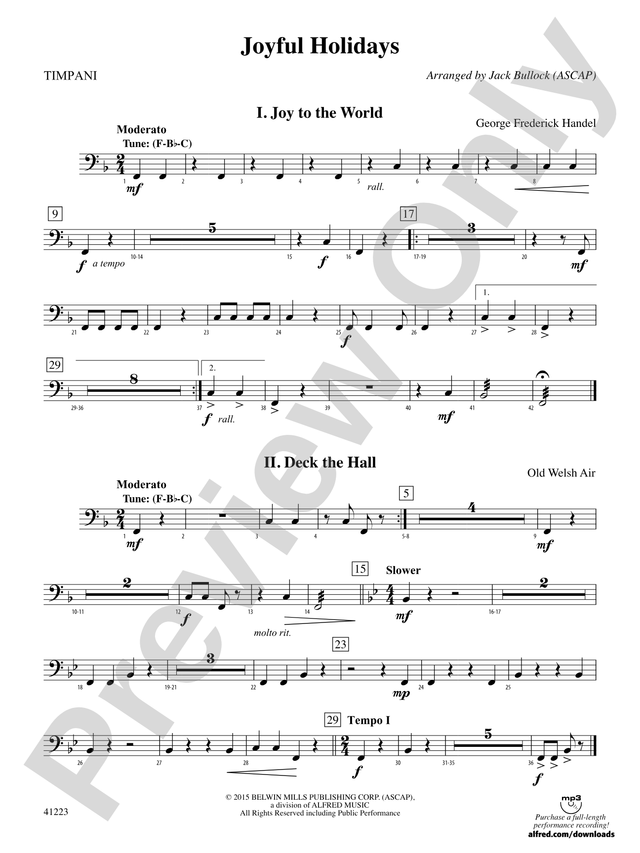 Joyful Holidays: Timpani