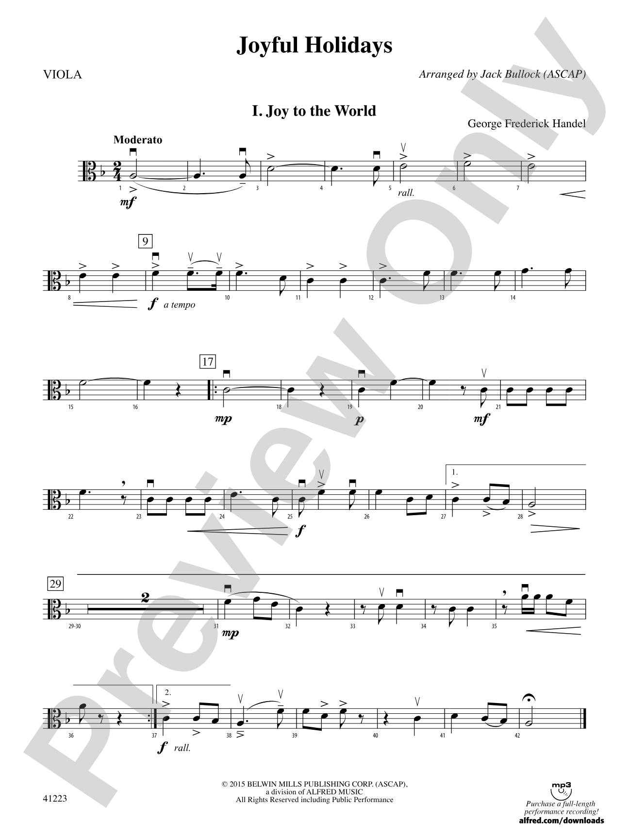 Joyful Holidays: Viola