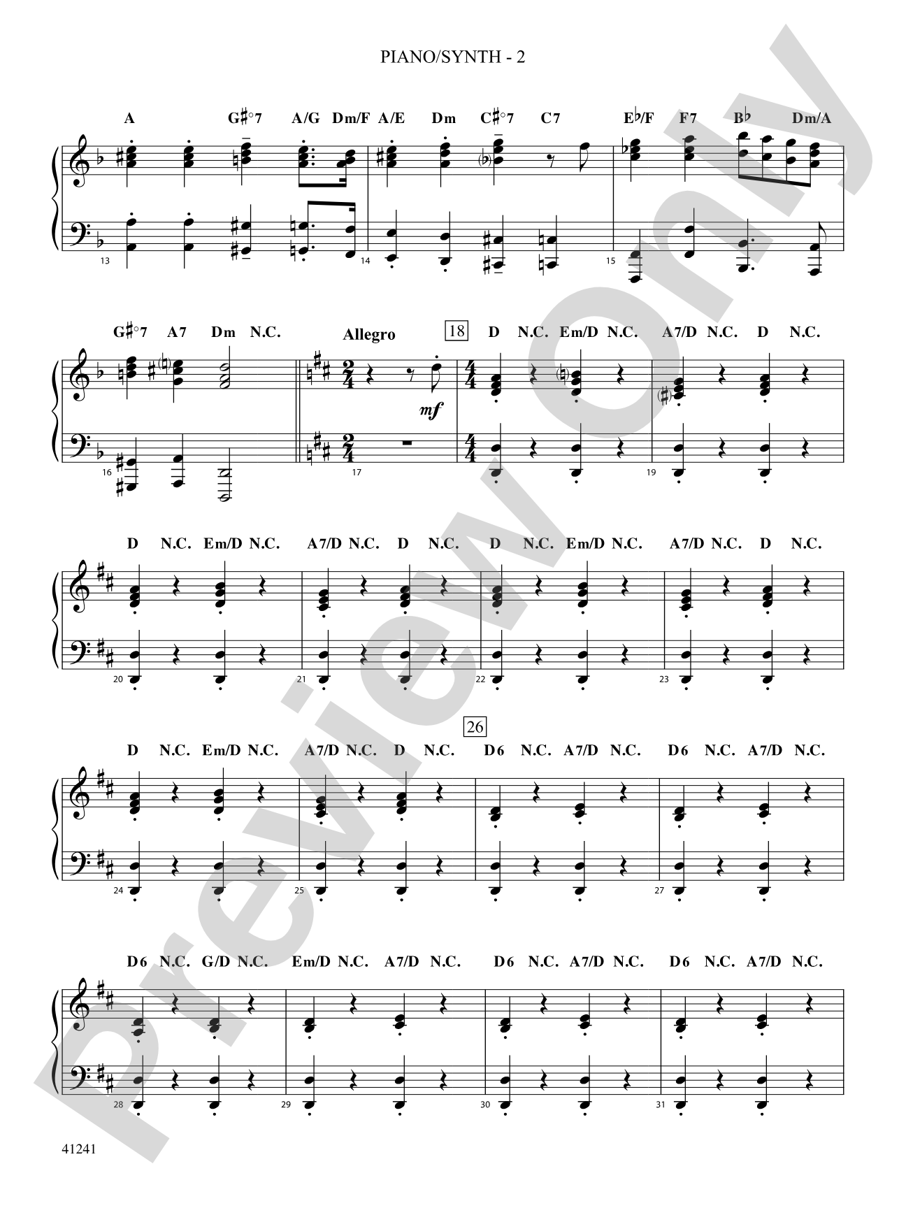 The March of the Kings / Hark the Herald Angels Sing: Piano Accompaniment