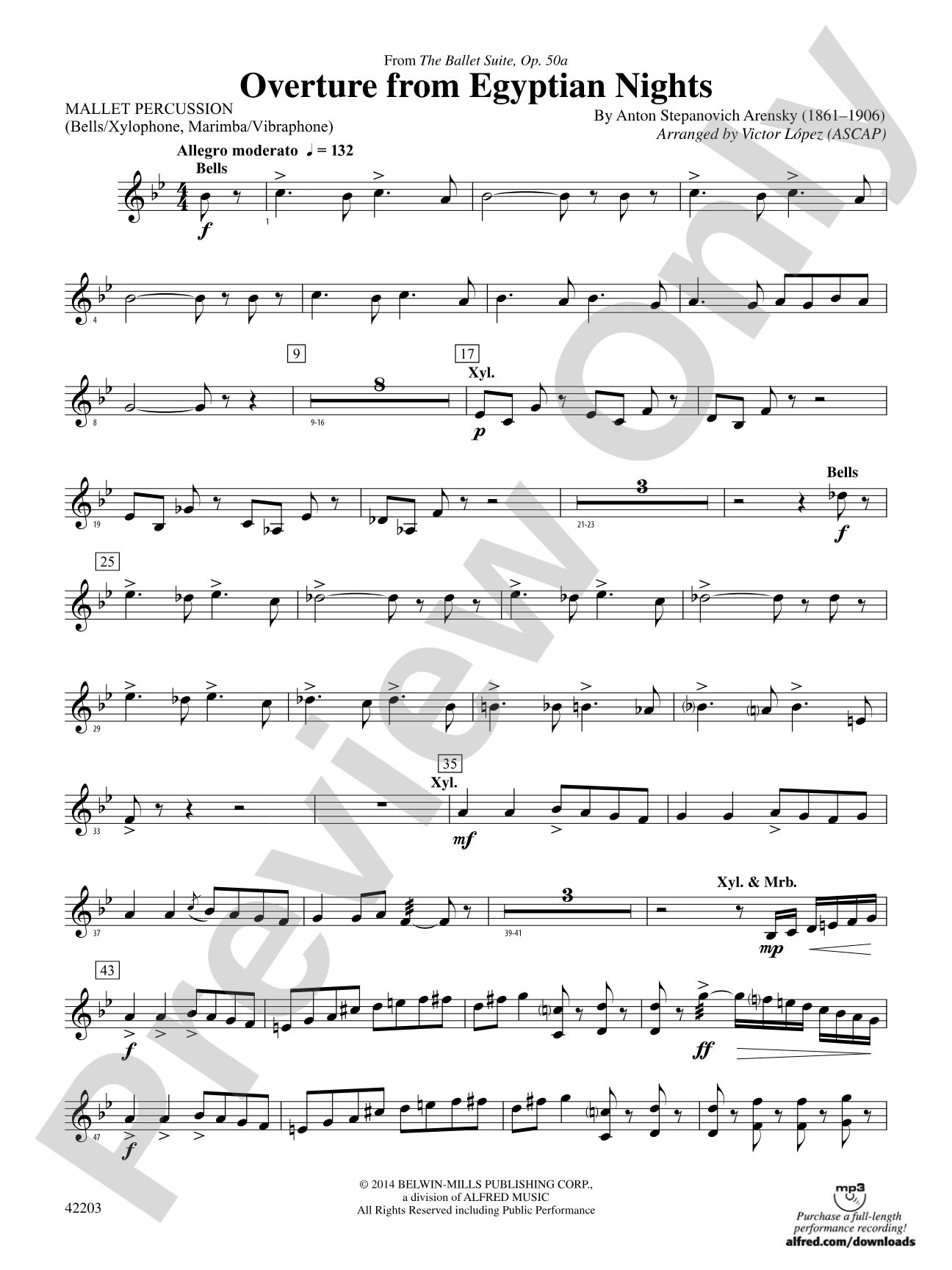 Overture from Egyptian Nights: Mallets