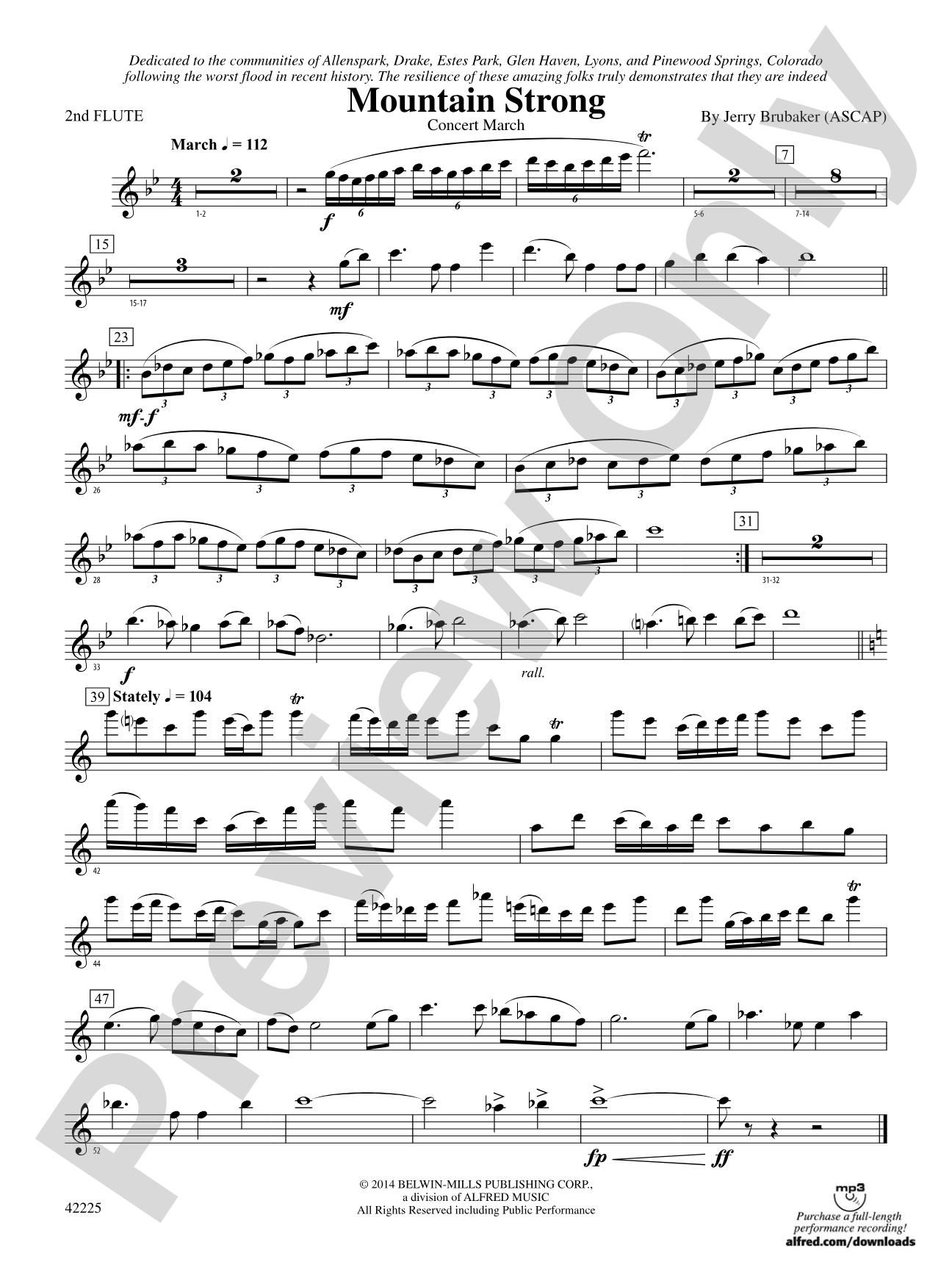 Mountain Strong: 2nd Flute